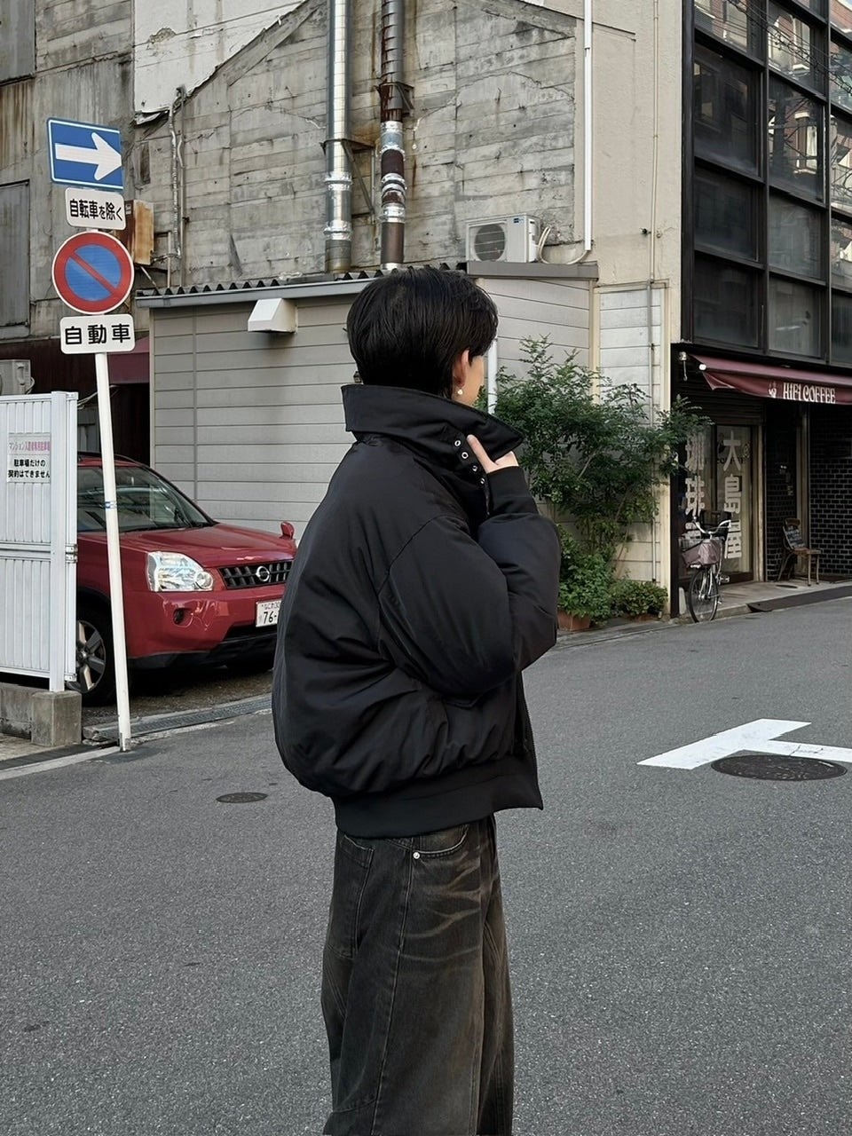 大阪店WEB限定【Chikashitsu +】stand neck padding jacket (2color)