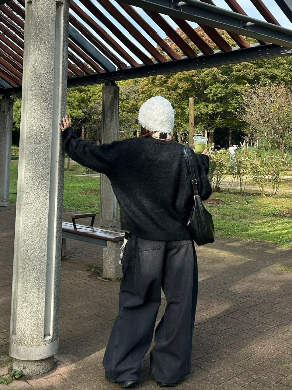 受注制【Chikashitsu +】volume fur beanie (4color)