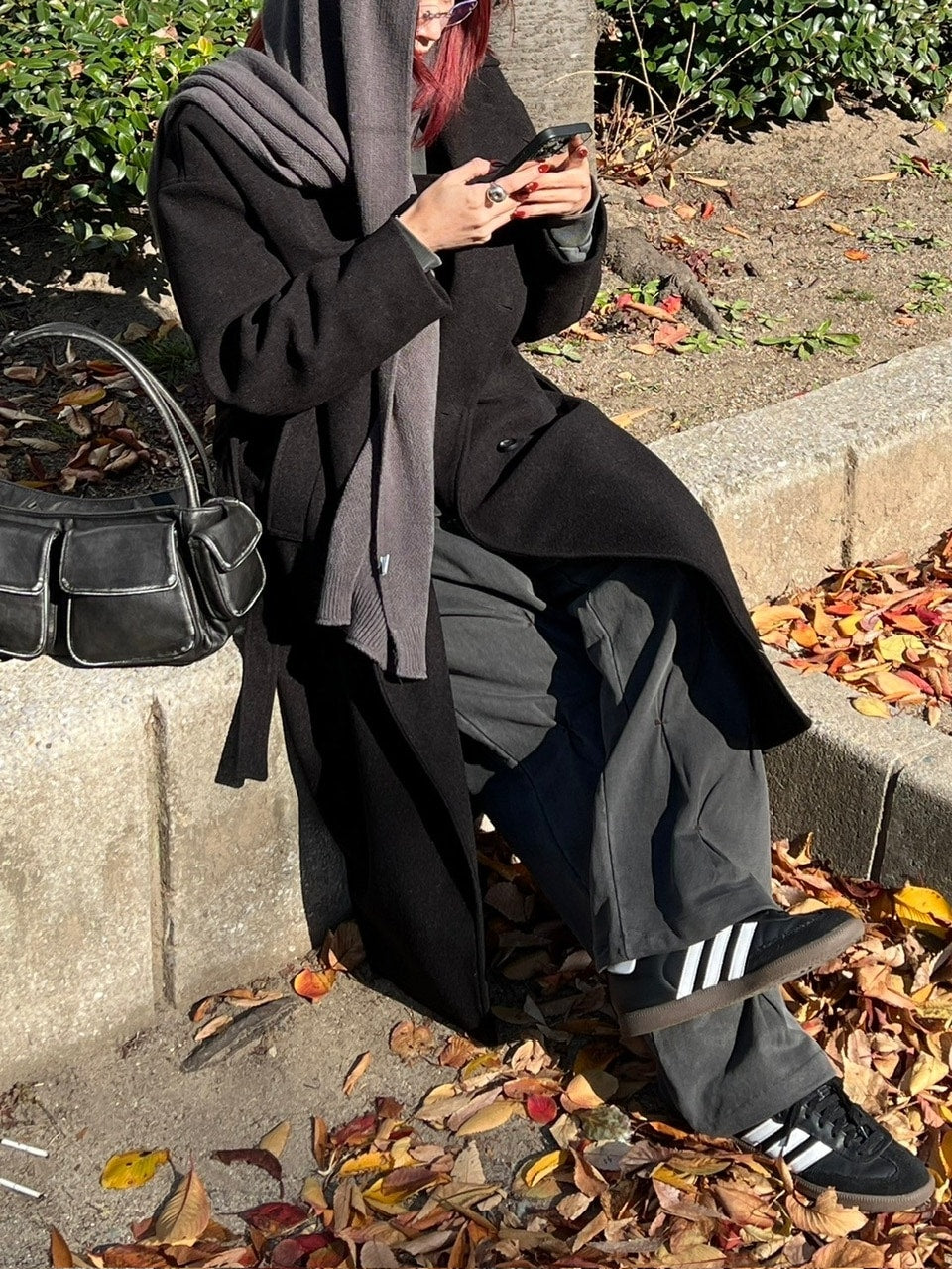 受注制【Chikashitsu +】stitch design sweat pants (3color)