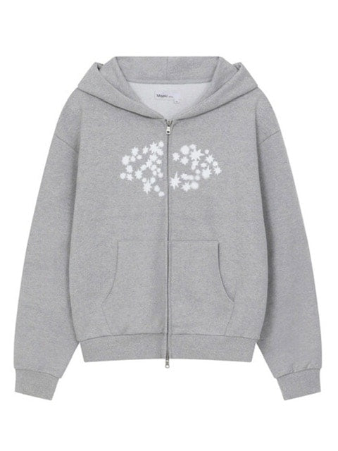 【Miseki seoul】Midnight star over zip-up hoodie