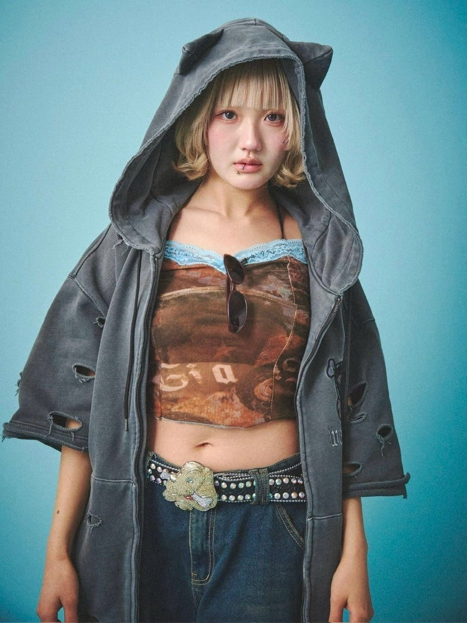 【GALFY】病みに染まりし反戦パーカー