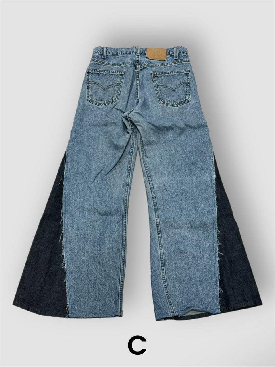 【Re +】newold docking flare denim pants (blue)