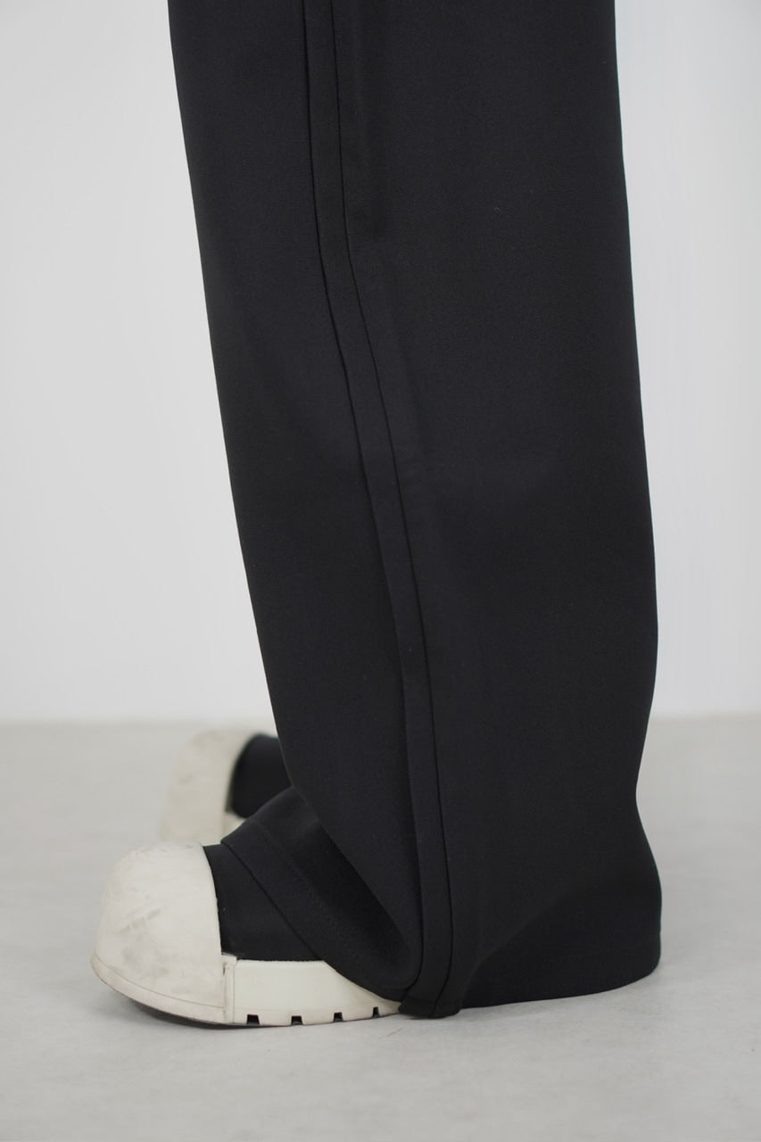 受注制【Chikashitsu +】side design wide slacks (2color)