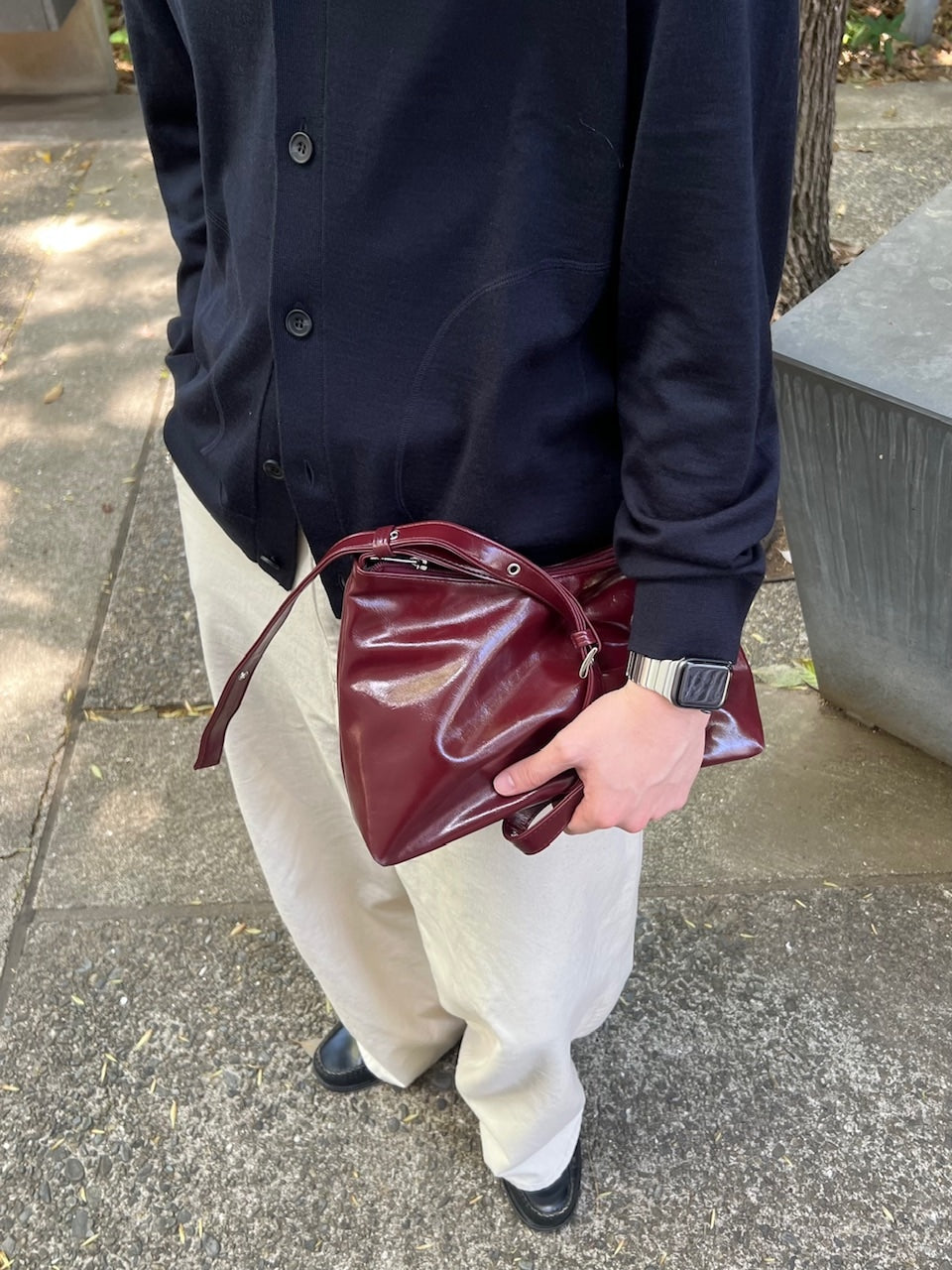 東京店WEB限定受注制【Chikashitsu +】PU Leather cross bag (4color)