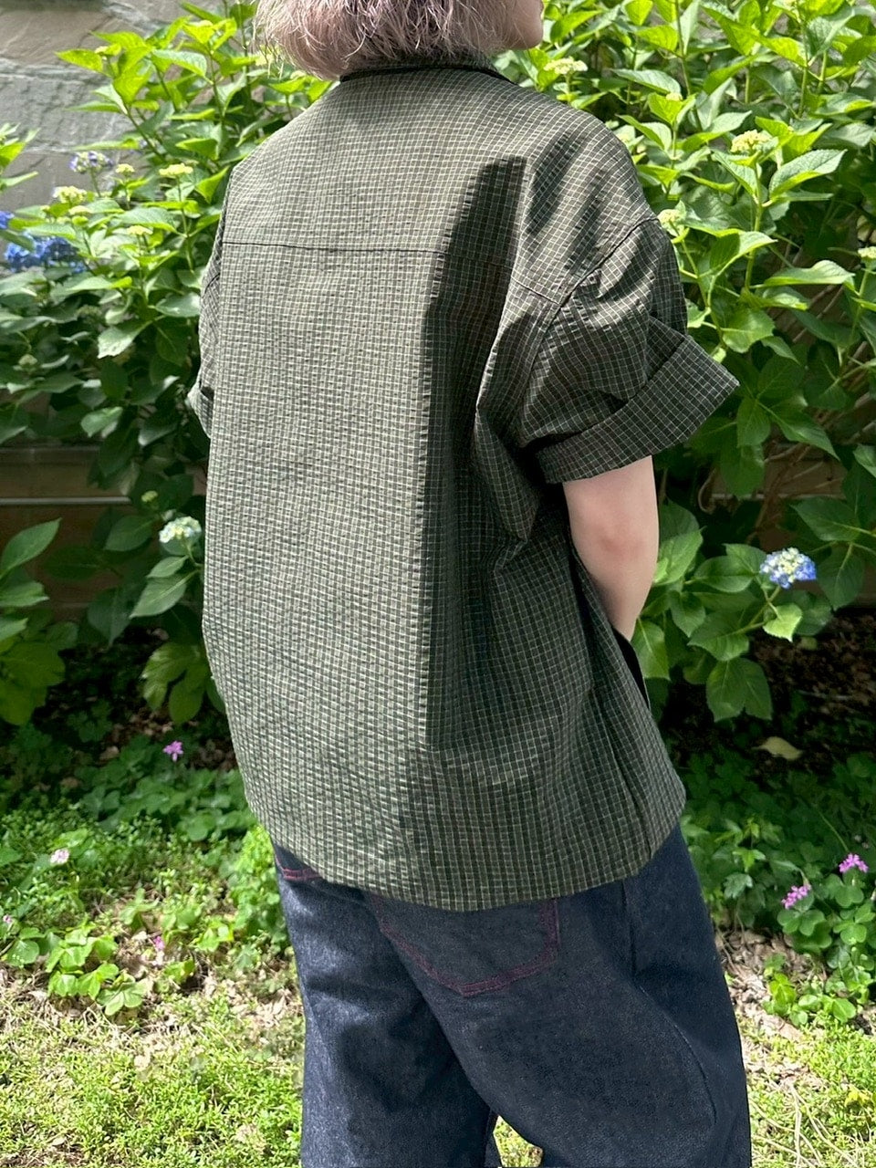 受注制【youll】cropped check shirt jacket (3color)