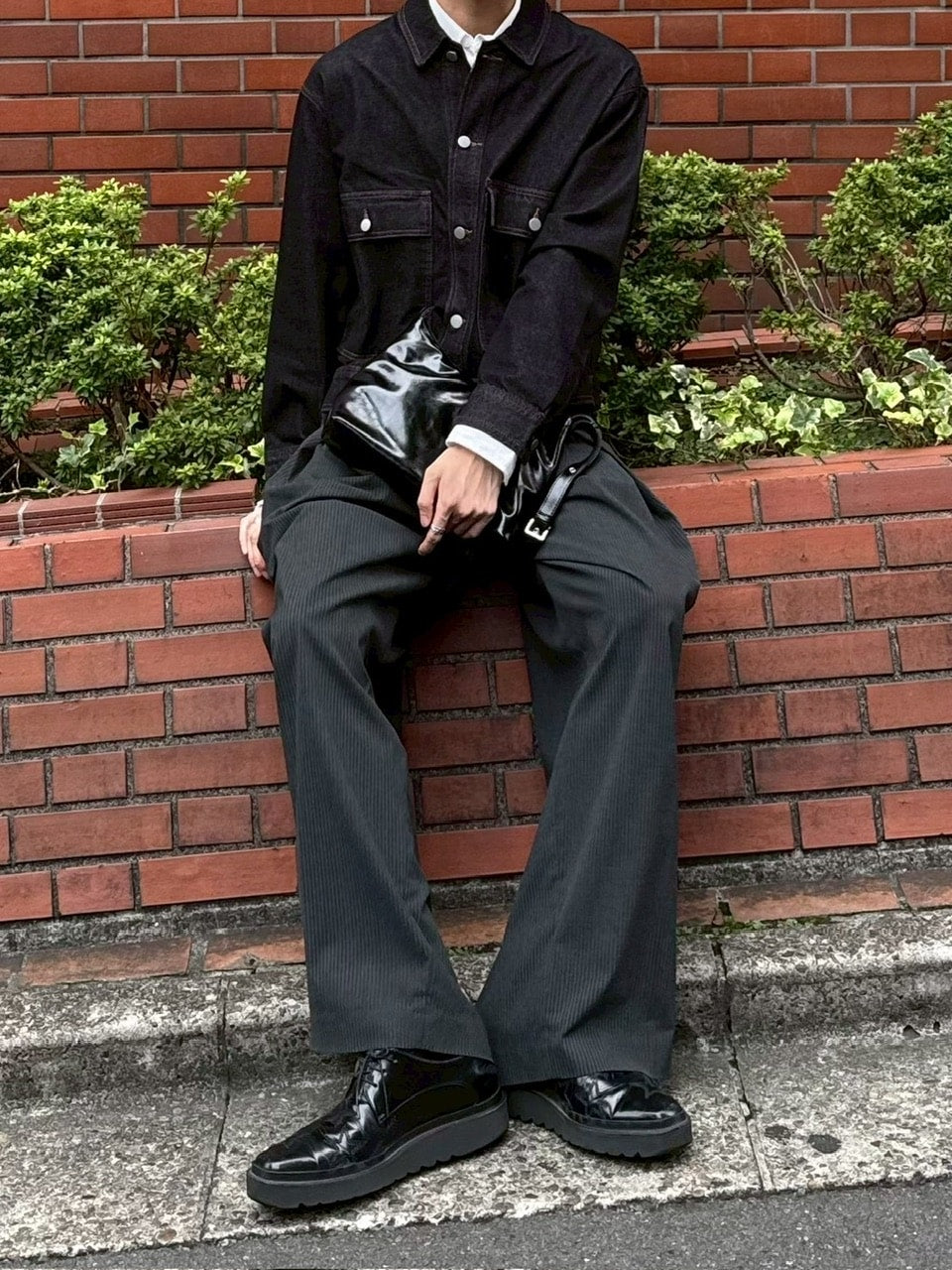 受注制【Chikashitsu +】2 pocket rigid denim jacket / 【チカシツプラス】ツーポケットデニムジャケット (2color)