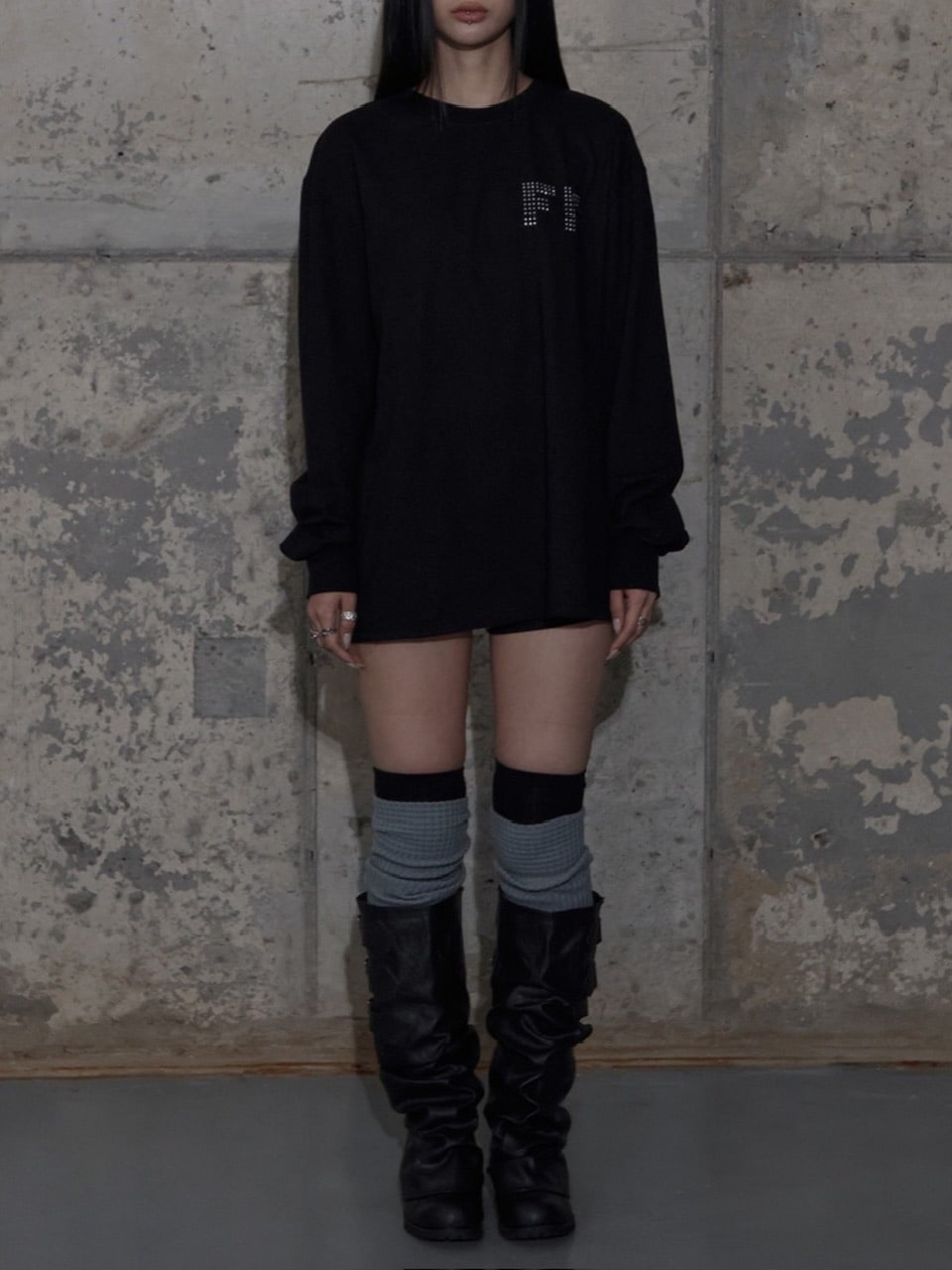 【FANCY CLUB】FF LETTERING LONG SLEEVE / 【ファンシークラブ】ＦＦレタリング長袖Ｔシャツ