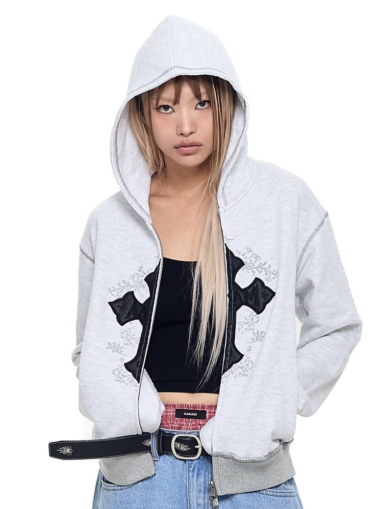 12/21再入荷【AAKAM】AKM CROS2 Zip-Up Hoodie