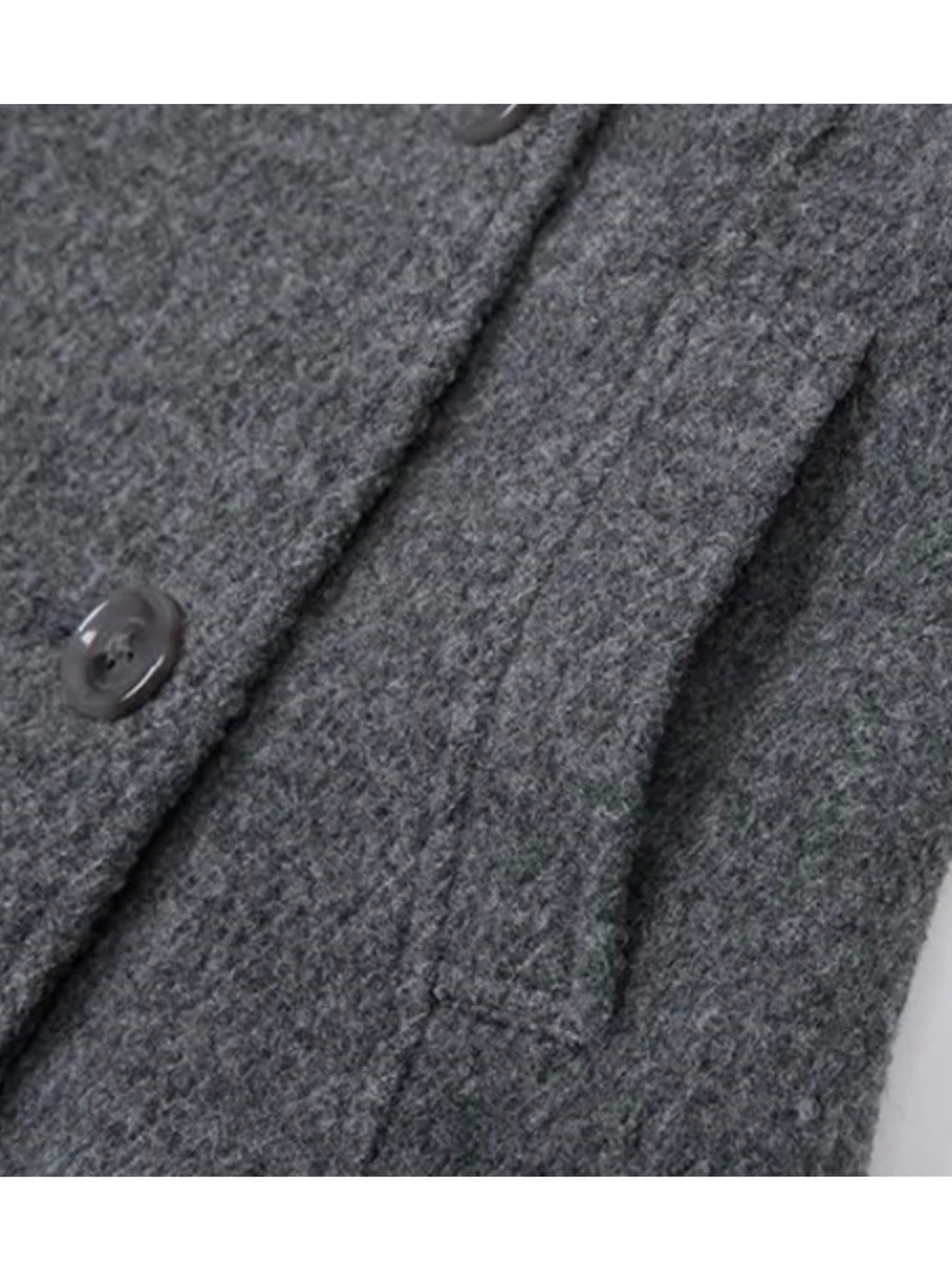 【NOT KNOWING】Double Belted High-Neck Coat