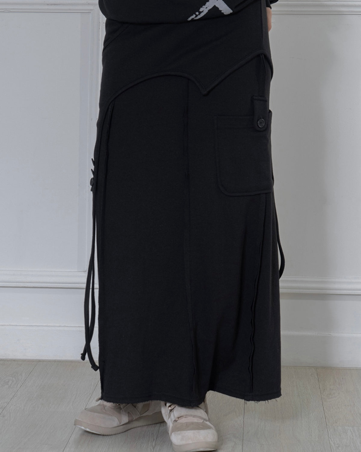 【FANCY CLUB】OVERLAY MAXI SKIRT