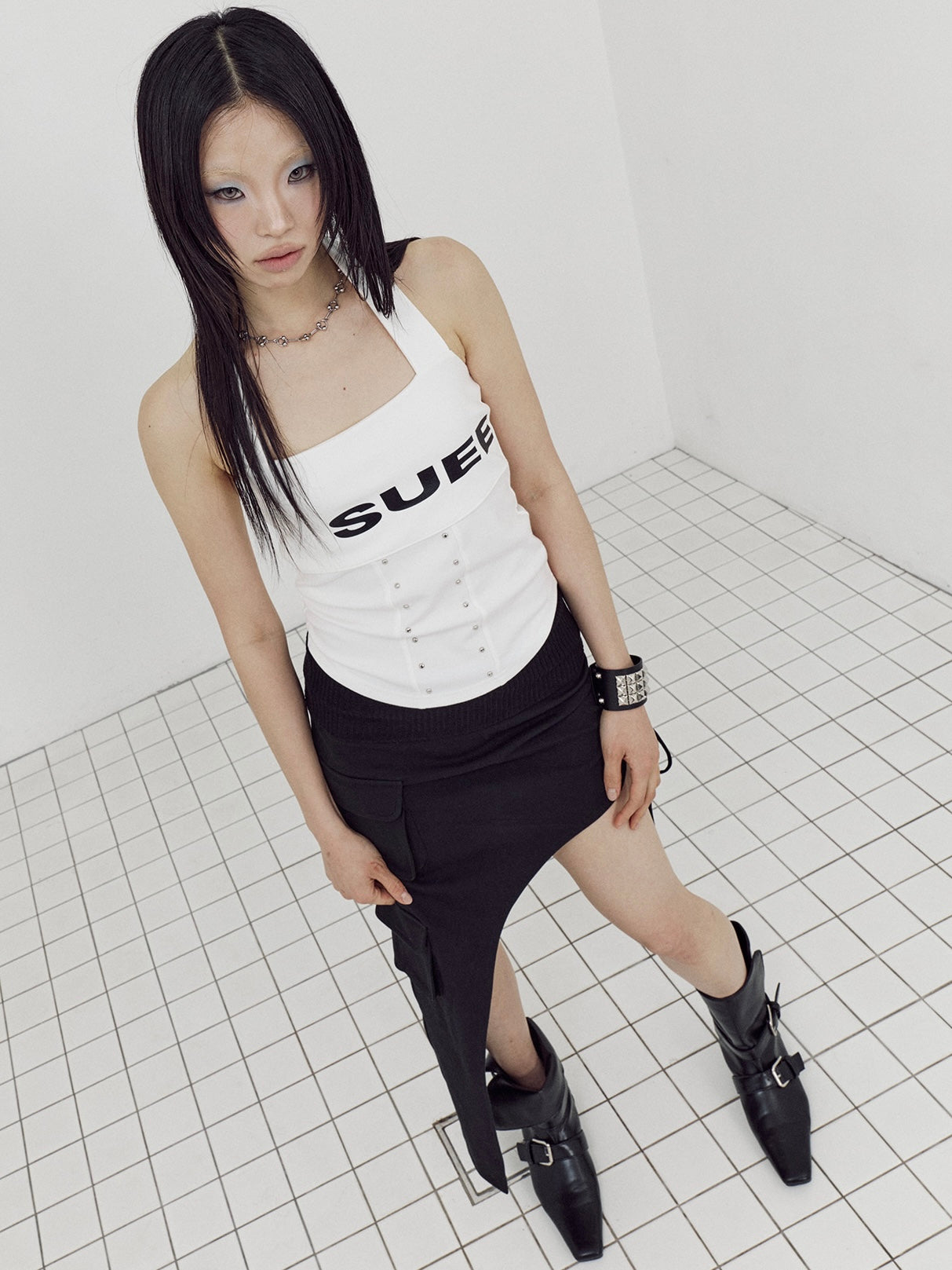 【SETUP-EXE】LOGO HALTER TANK TOP