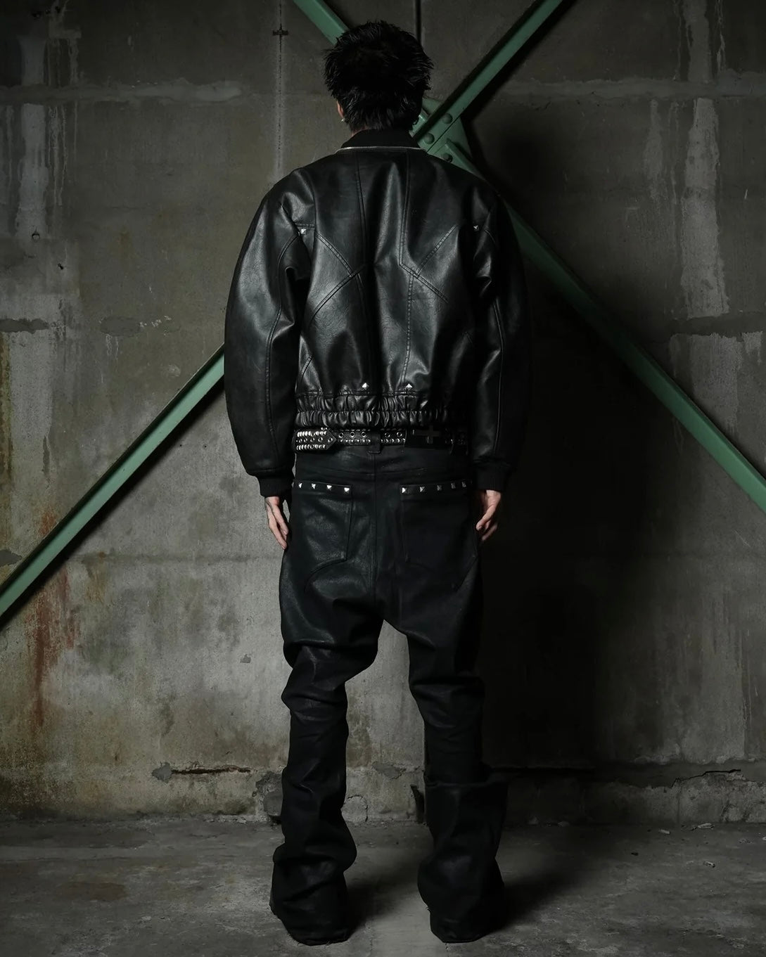 【TYPE SHADE】ABISS COATING STUDS FLARE DENIM