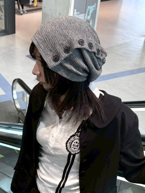 受注制【nmtc+】button neck warmer cap