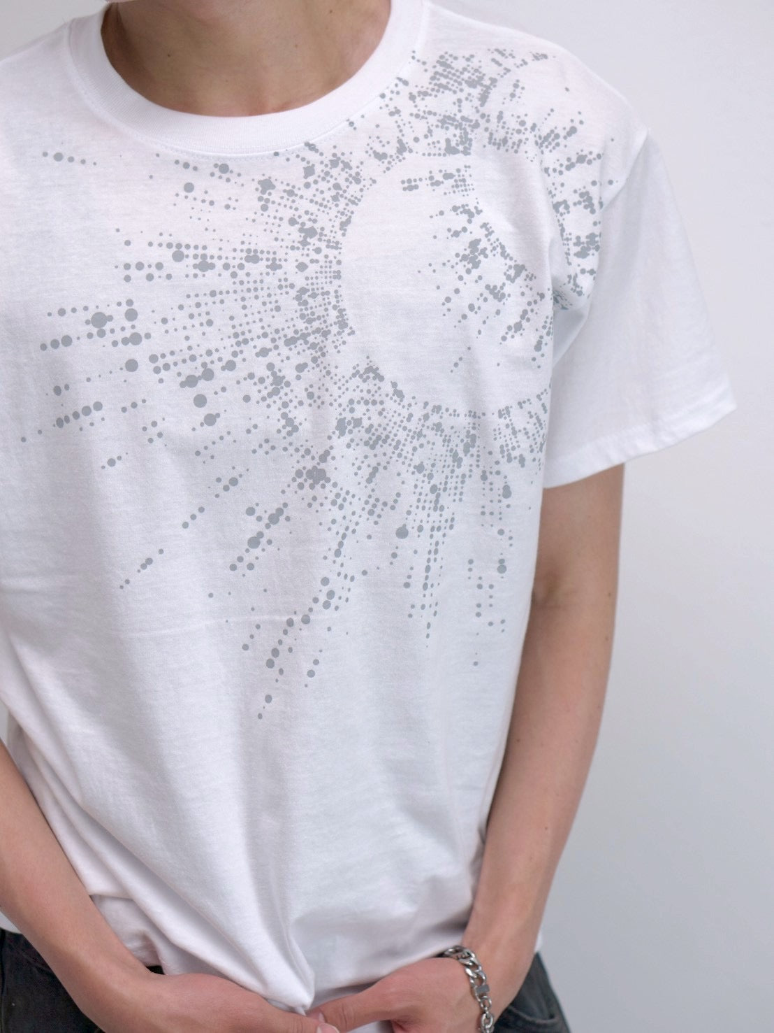 受注制【Chikashitsu +】sunshine printing crop tee (4color)