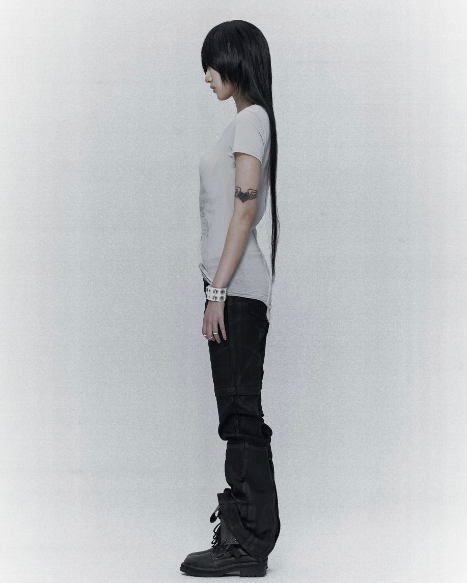 【bonienkiye】Faded Seam Tee