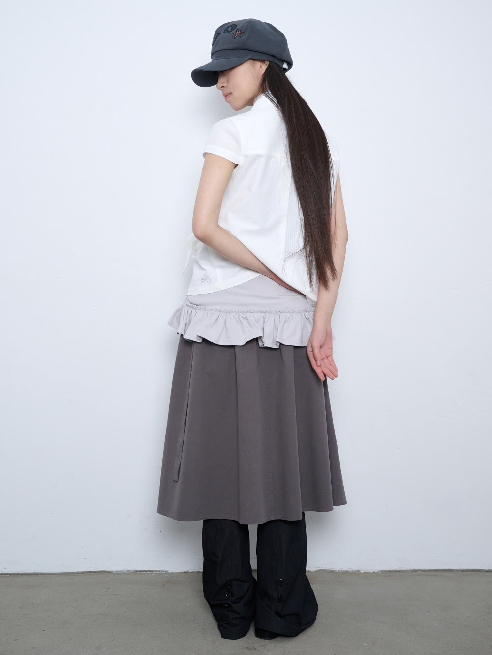6/8 21:00発売【TUOMIO】ROUND COLLAR HALF JACKET