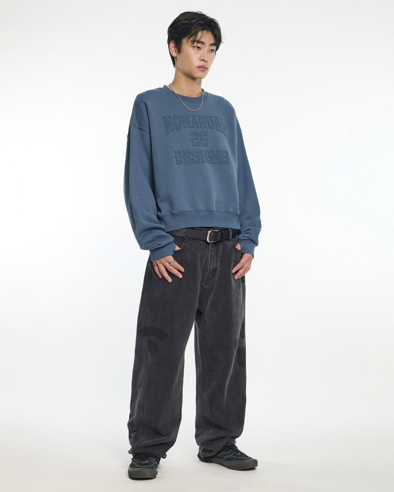 【NOMANUAL】N.D.A CROP SWEATSHIRT