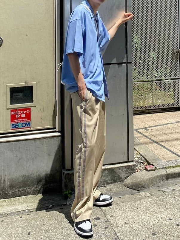 受注制【Chikashitsu +】side line slacks (3color)