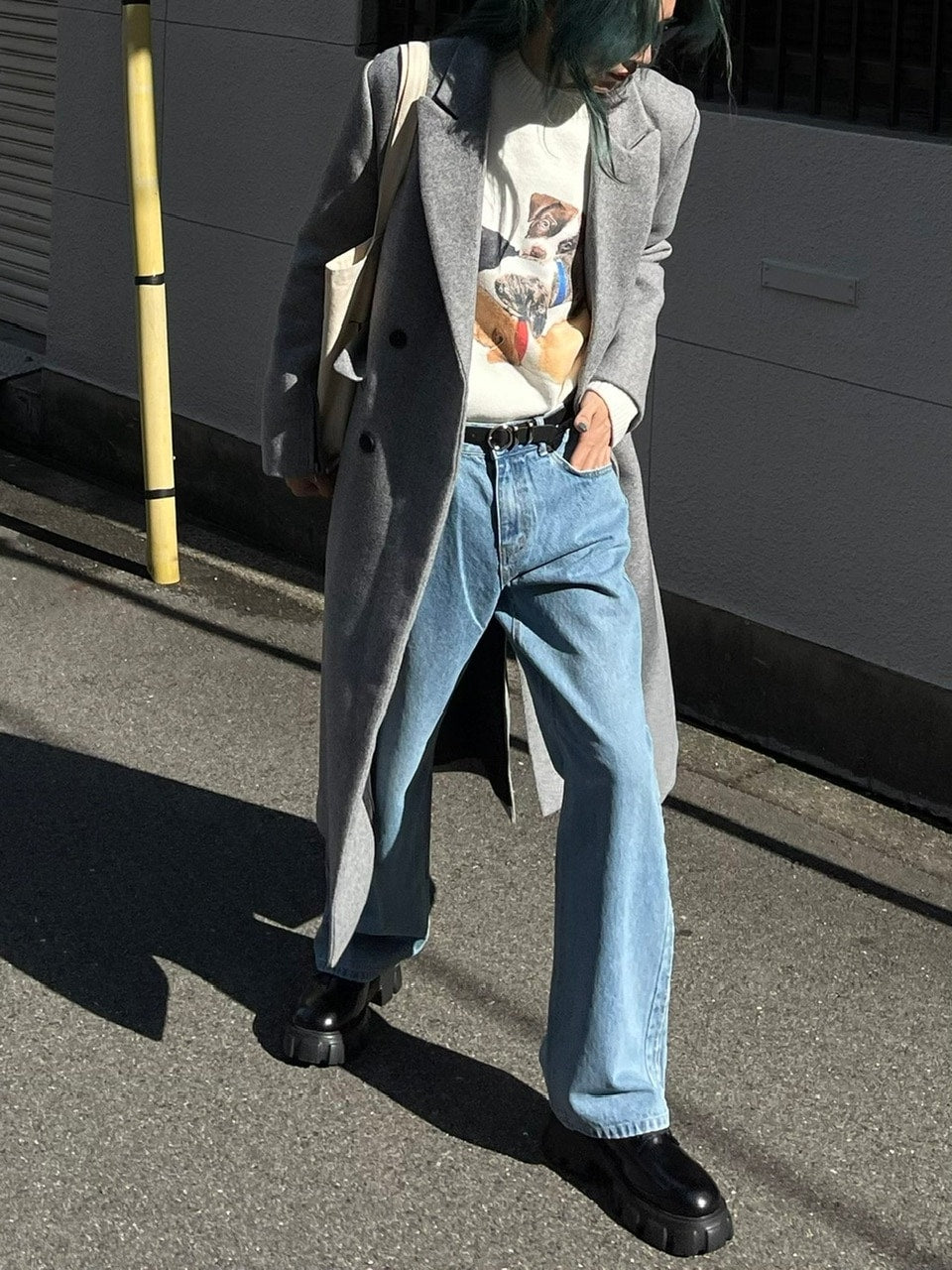 受注制【Chikashitsu +】arm zip gentleman coat (2color)