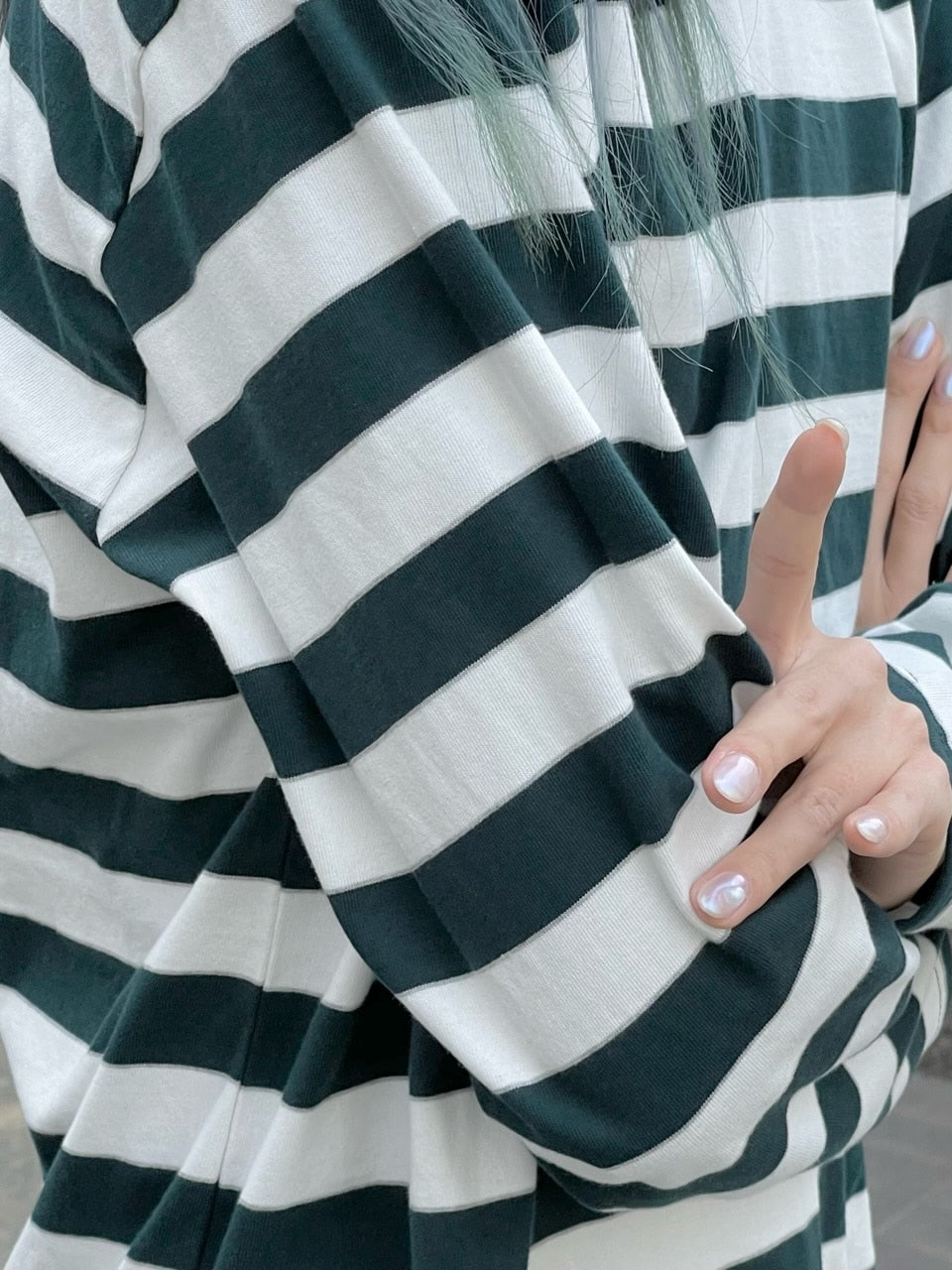 受注制【Chikashitsu +】border long sleeve (2color)