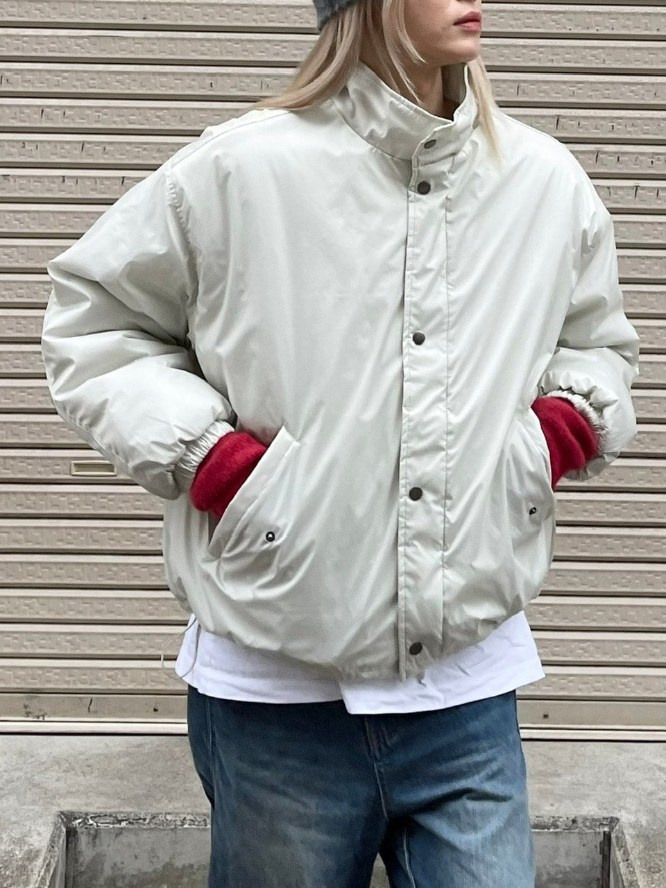 【Chikashitsu +】unisex padding blouson (4color) / 【チカシツプラス】ユニセックスパディングエムエーワン長袖ブルゾン