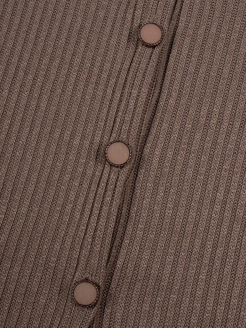 【Uglyshadow】BEAD KNIT OFF-SHOULDER / 【アグリーシャドウ】ビーズロングオフショルダー長袖カーディガン