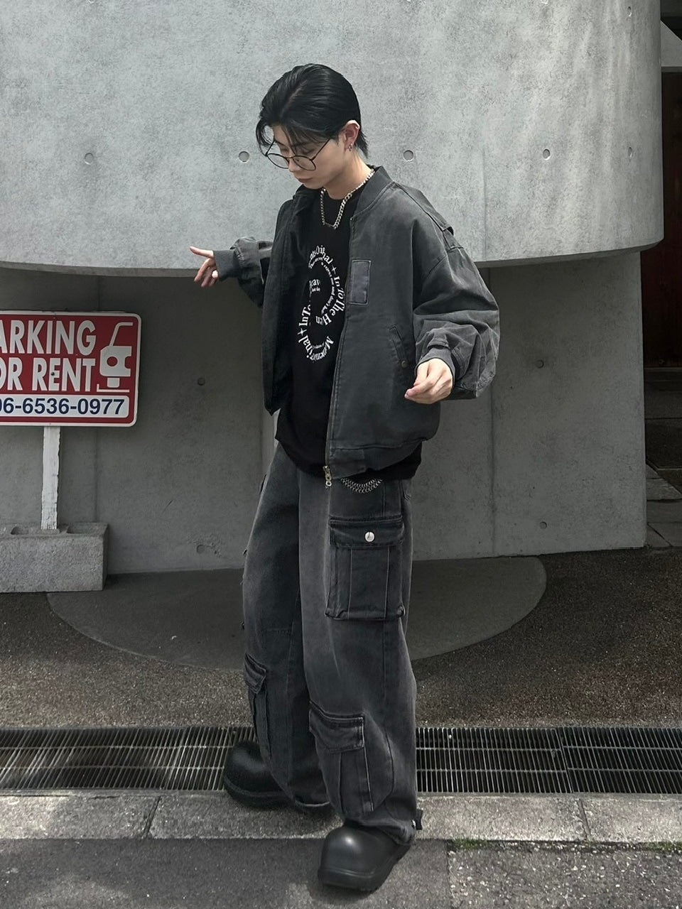 受注制【Chikashitsu +】logo graphic t-shirt 2 (3color) / 【チカシツプラス】グラフィックロゴプリント半袖Tシャツ