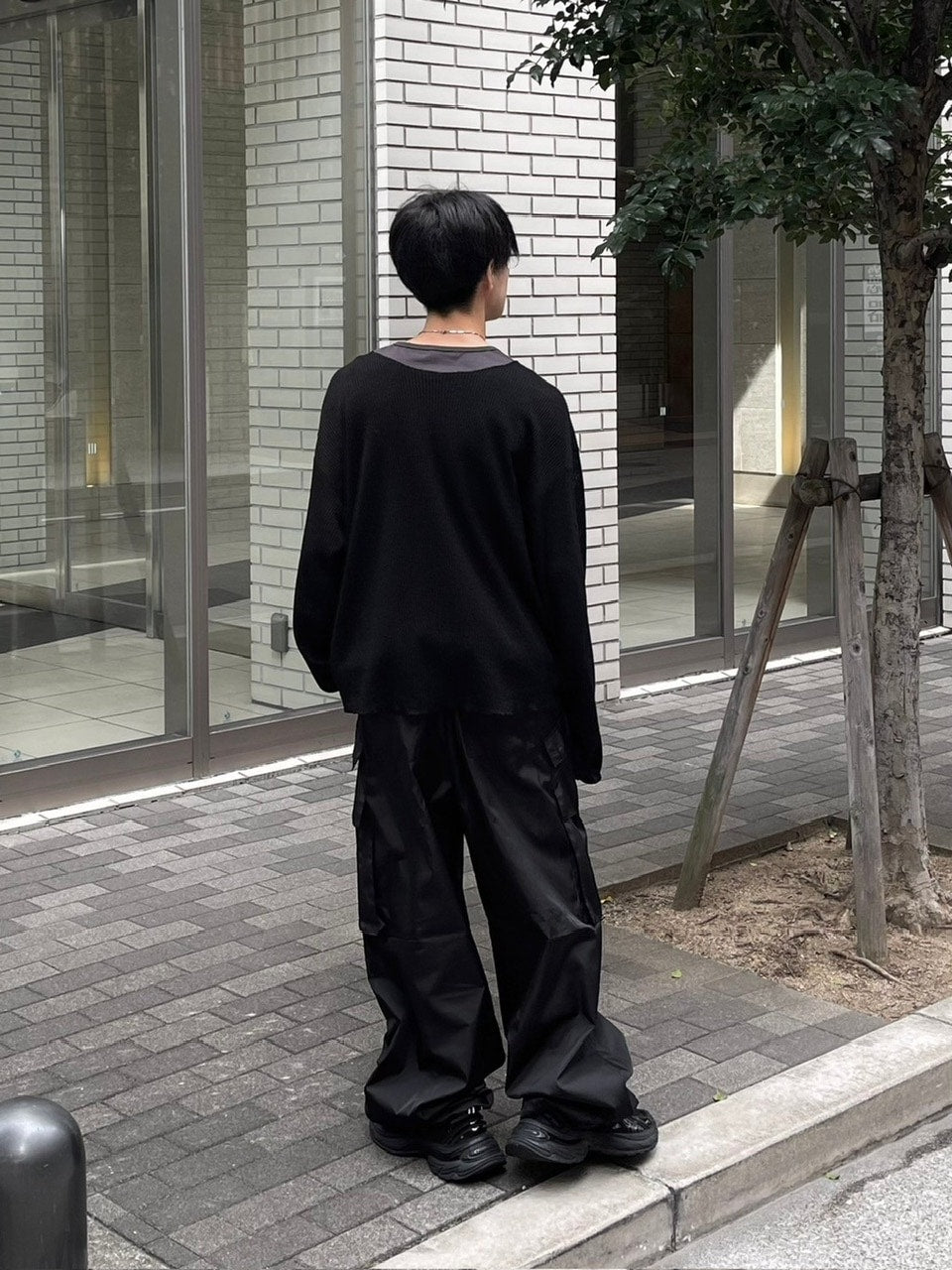受注制【Chikashitsu +】wide neck light knit (4color)