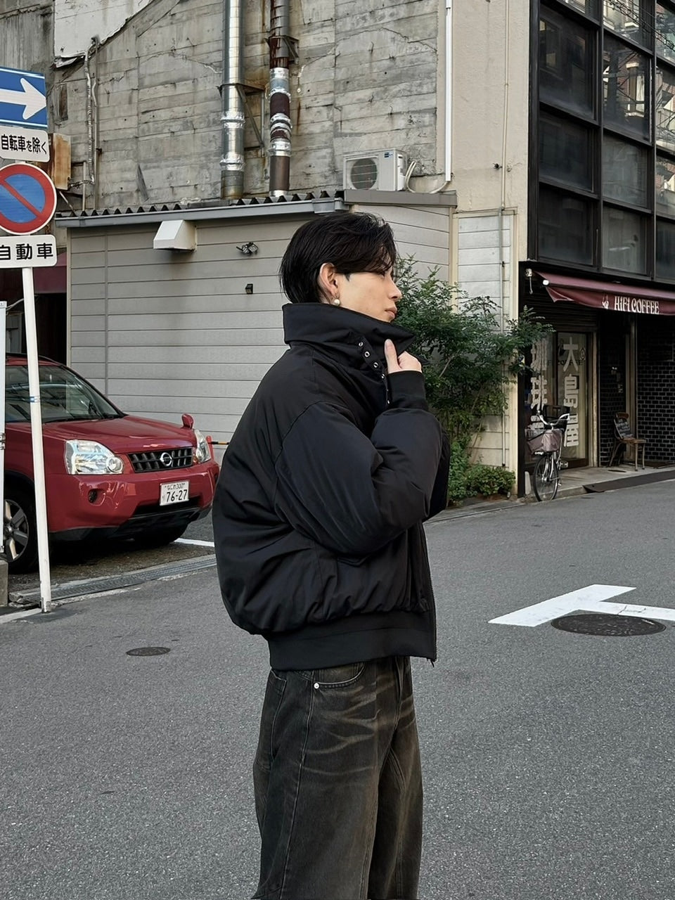 大阪店WEB限定【Chikashitsu +】stand neck padding jacket (2color)