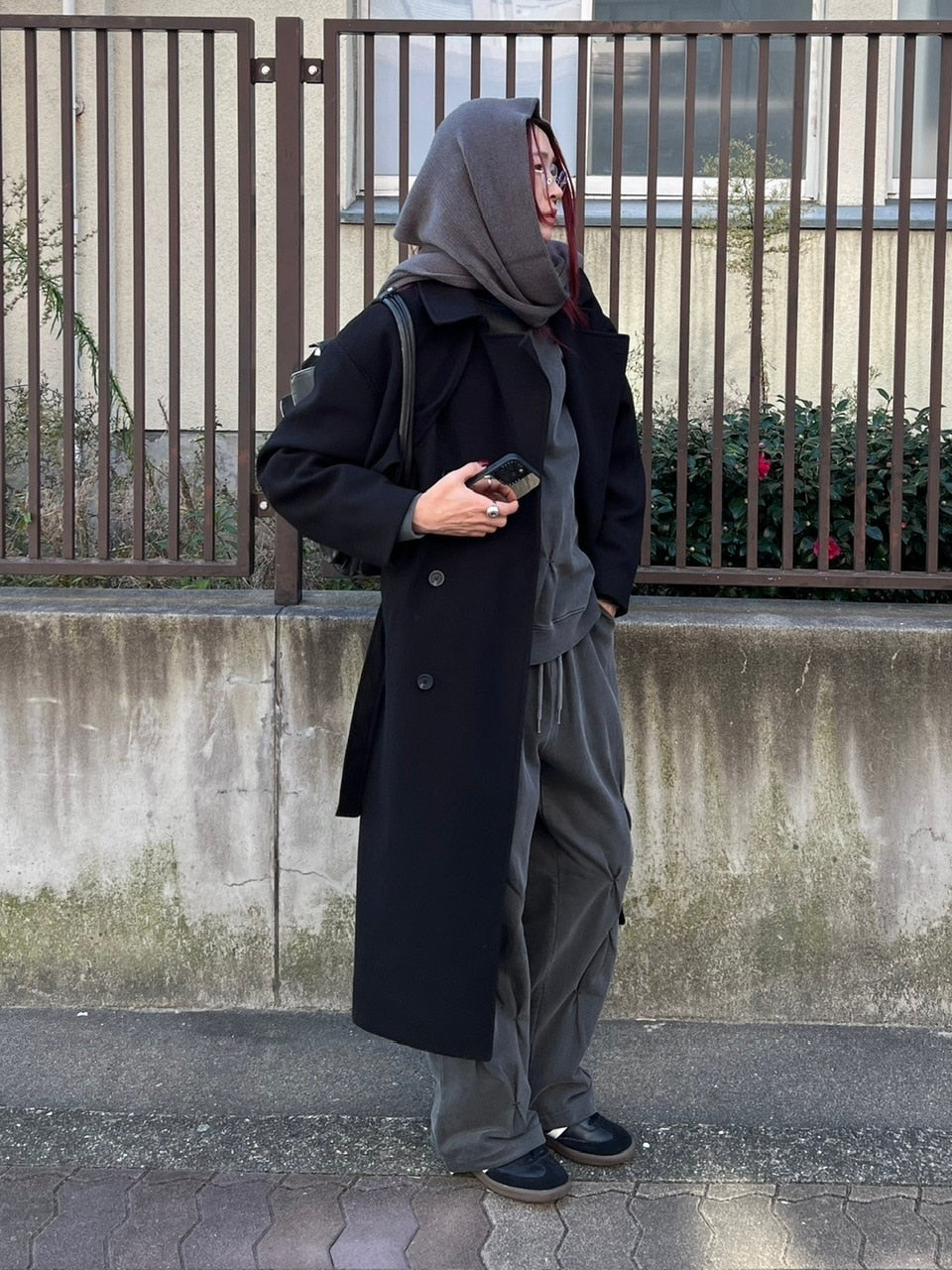 受注制【Chikashitsu +】stitch design sweat pants (3color)