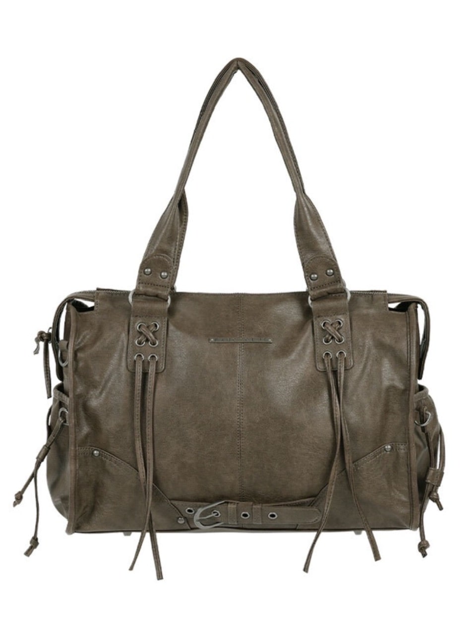 【FANCY CLUB】BELTED WASHING LEATHER BAG / 【ファンシークラブ】ベルトウォッシングレザーショルダーバッグ