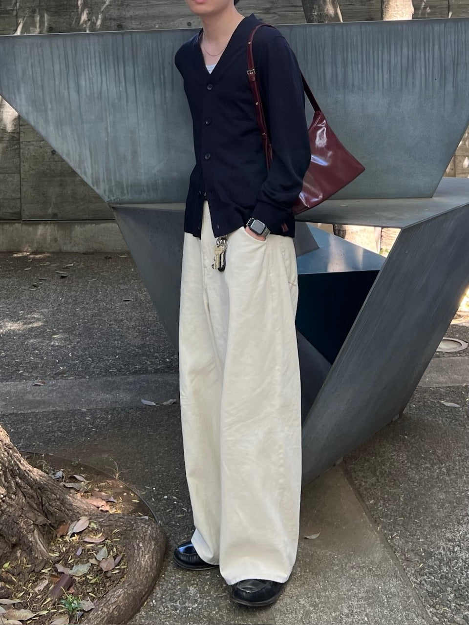 東京店WEB限定受注制【Chikashitsu +】PU Leather cross bag (4color)