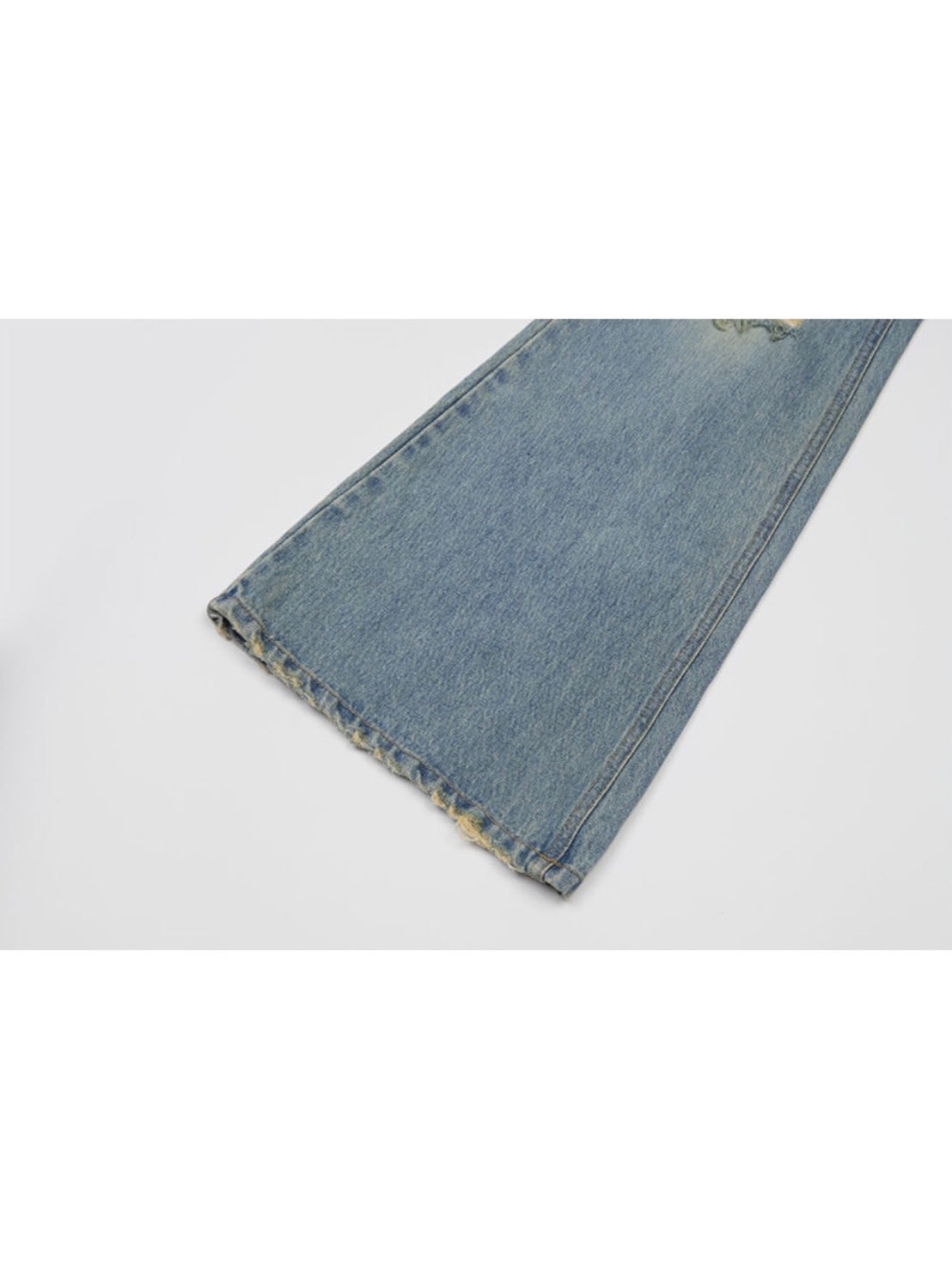 【NOT KNOWING】Destroyed Flared Jean