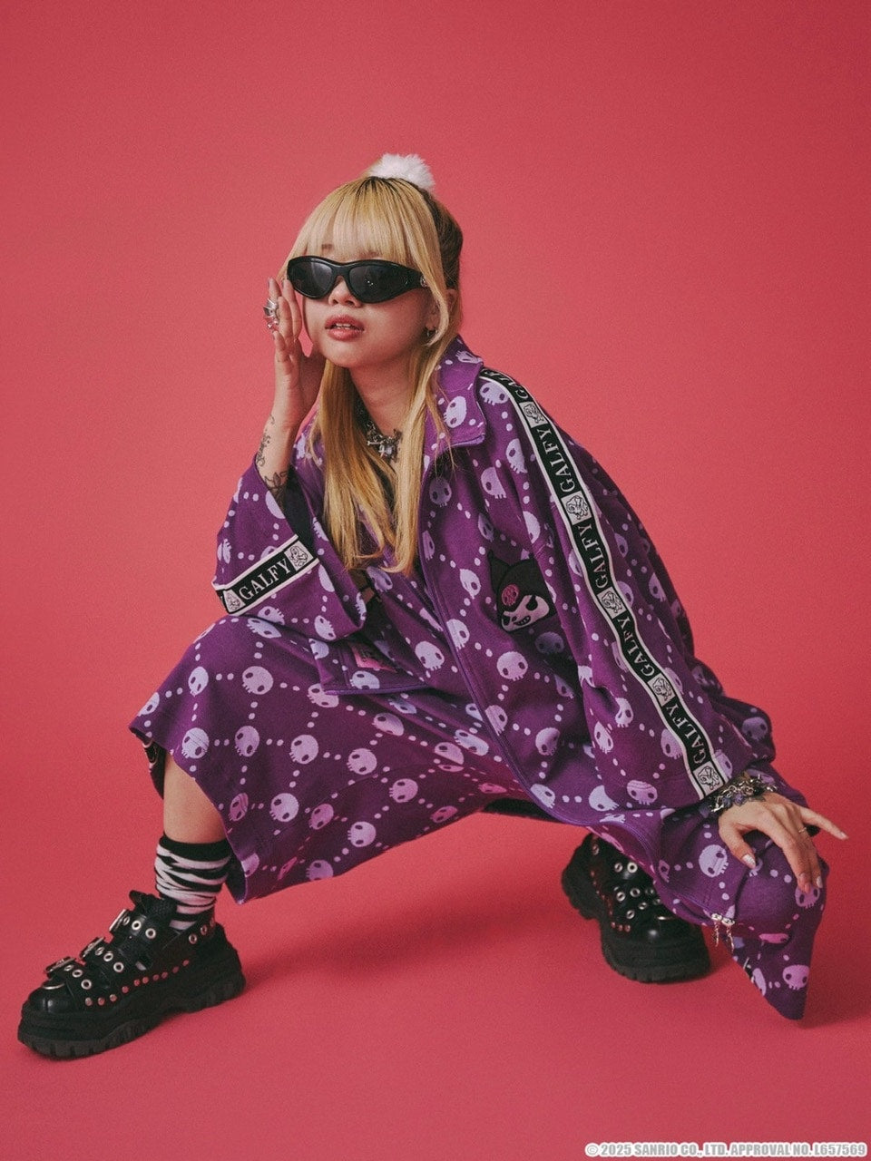 【GALFY×KUROMI】ドクロだらけ夏セットアップ