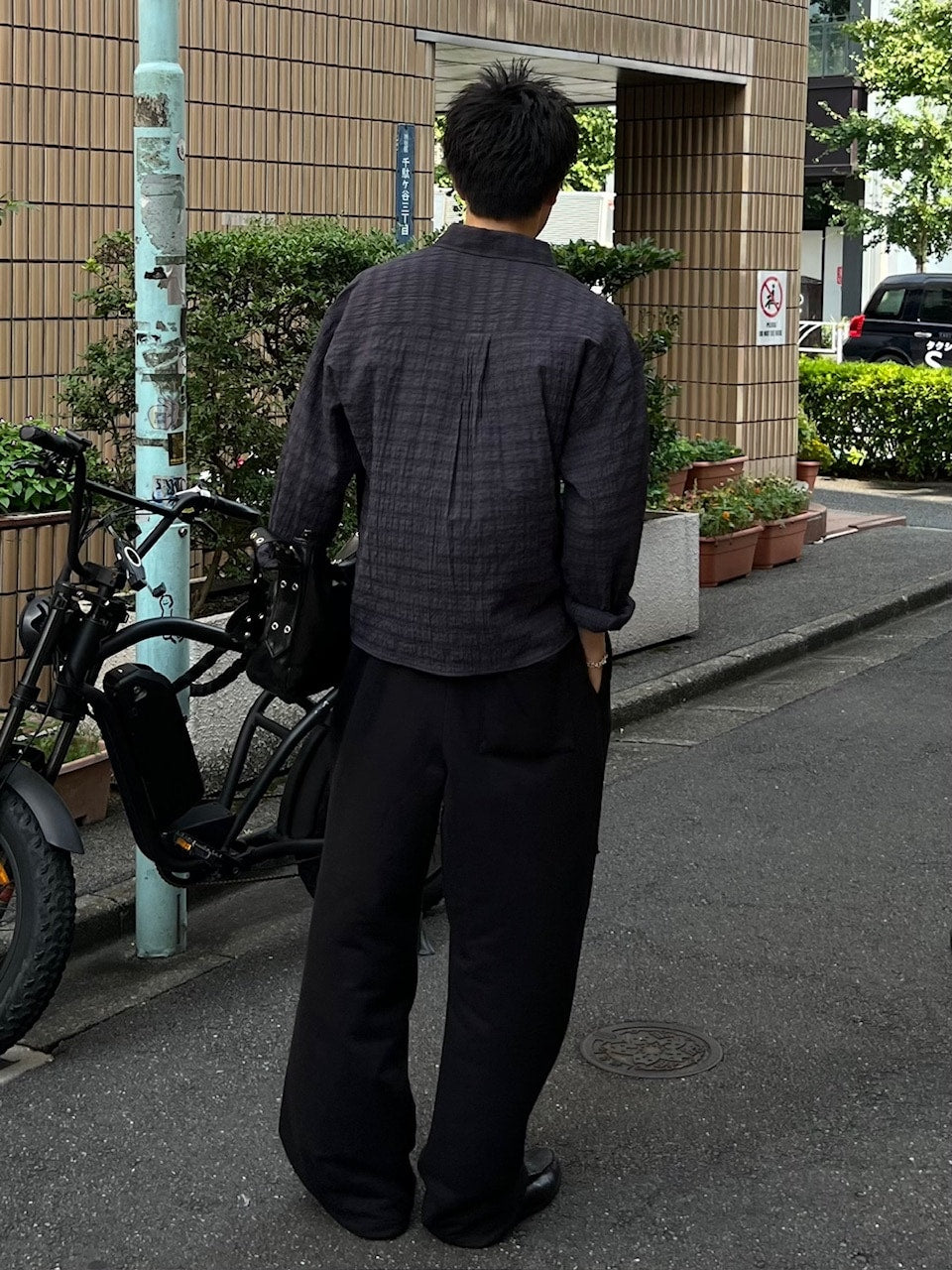 受注制【Chikashitsu +】full length crash sweat pants / 【チカシツプラス】フルレングスクラッシュスウェットパンツ (2color)