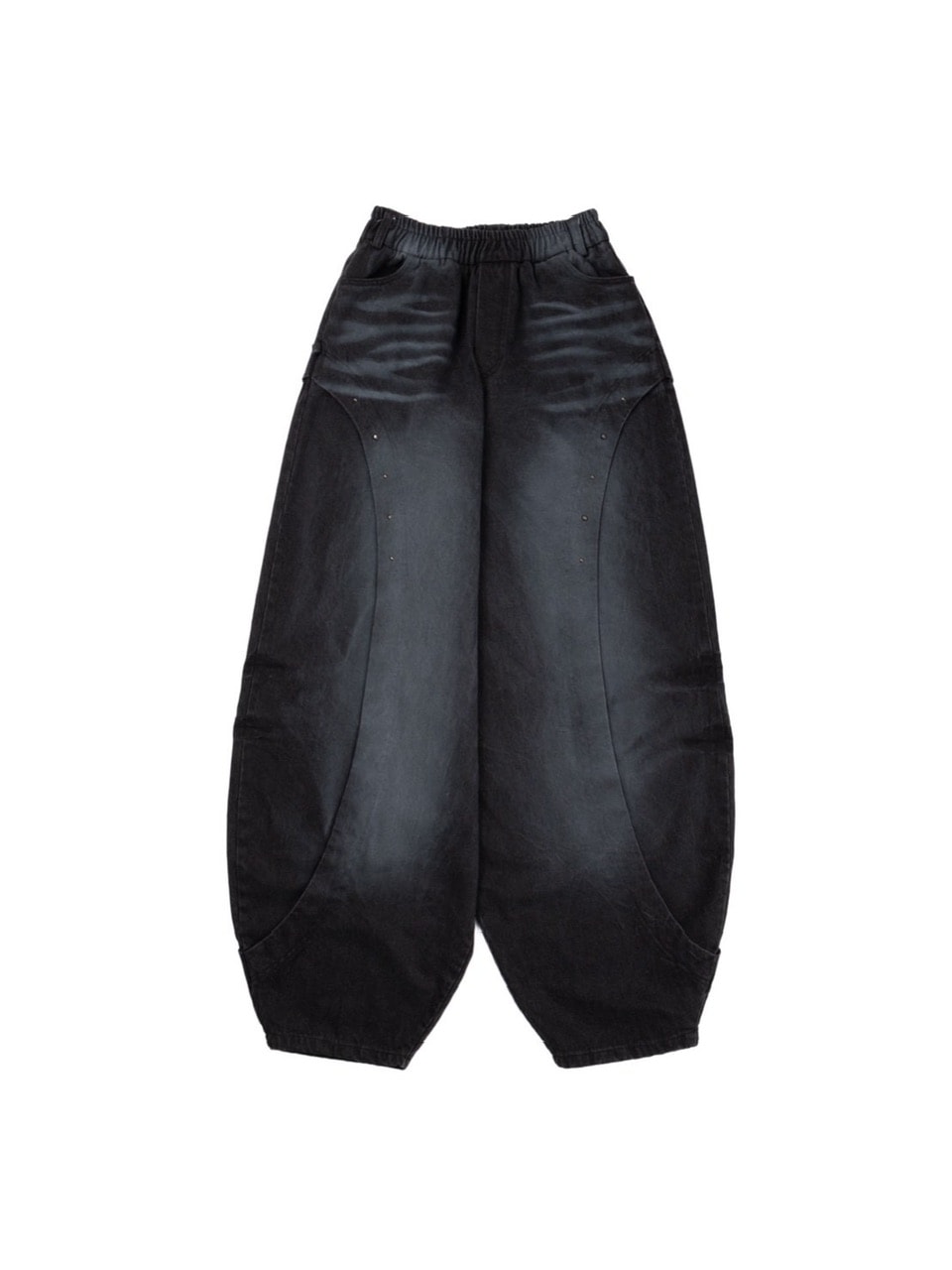 【RSSC】CURVED INCISION BALLOON DENIM PANTS