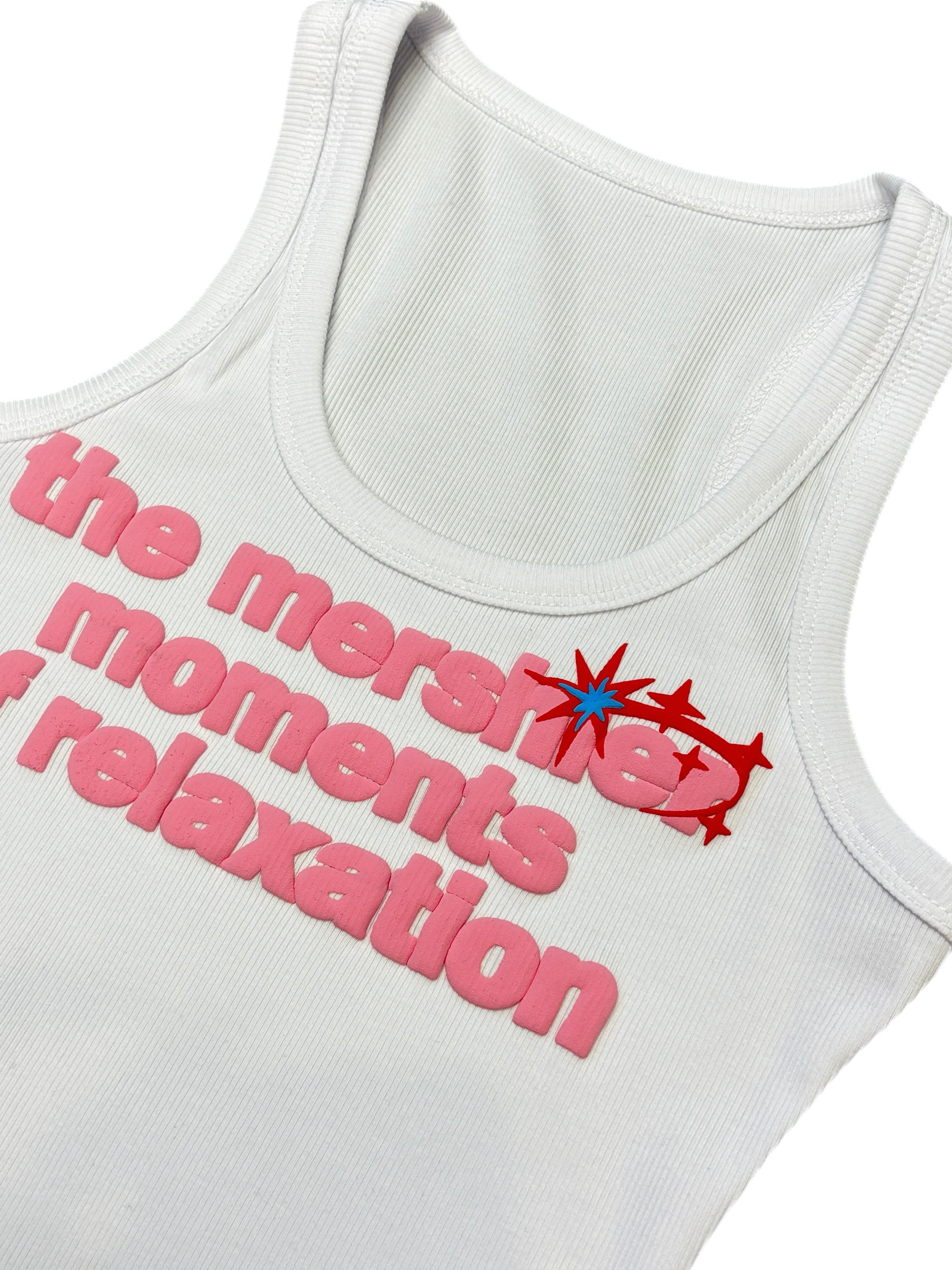 国際配送【Never mind the XU】graphic logo sleeveless (2color)