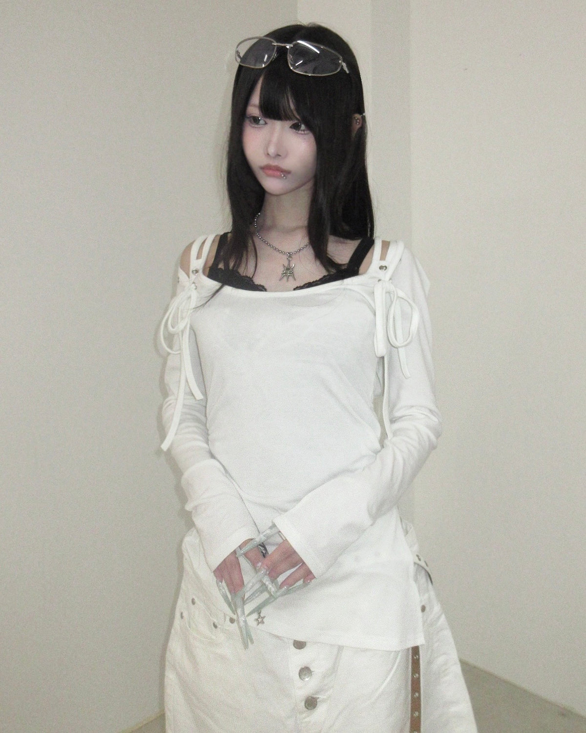 名古屋店WEB限定受注制【nmtc+】Eyelet Layered Bolero Set (3color)