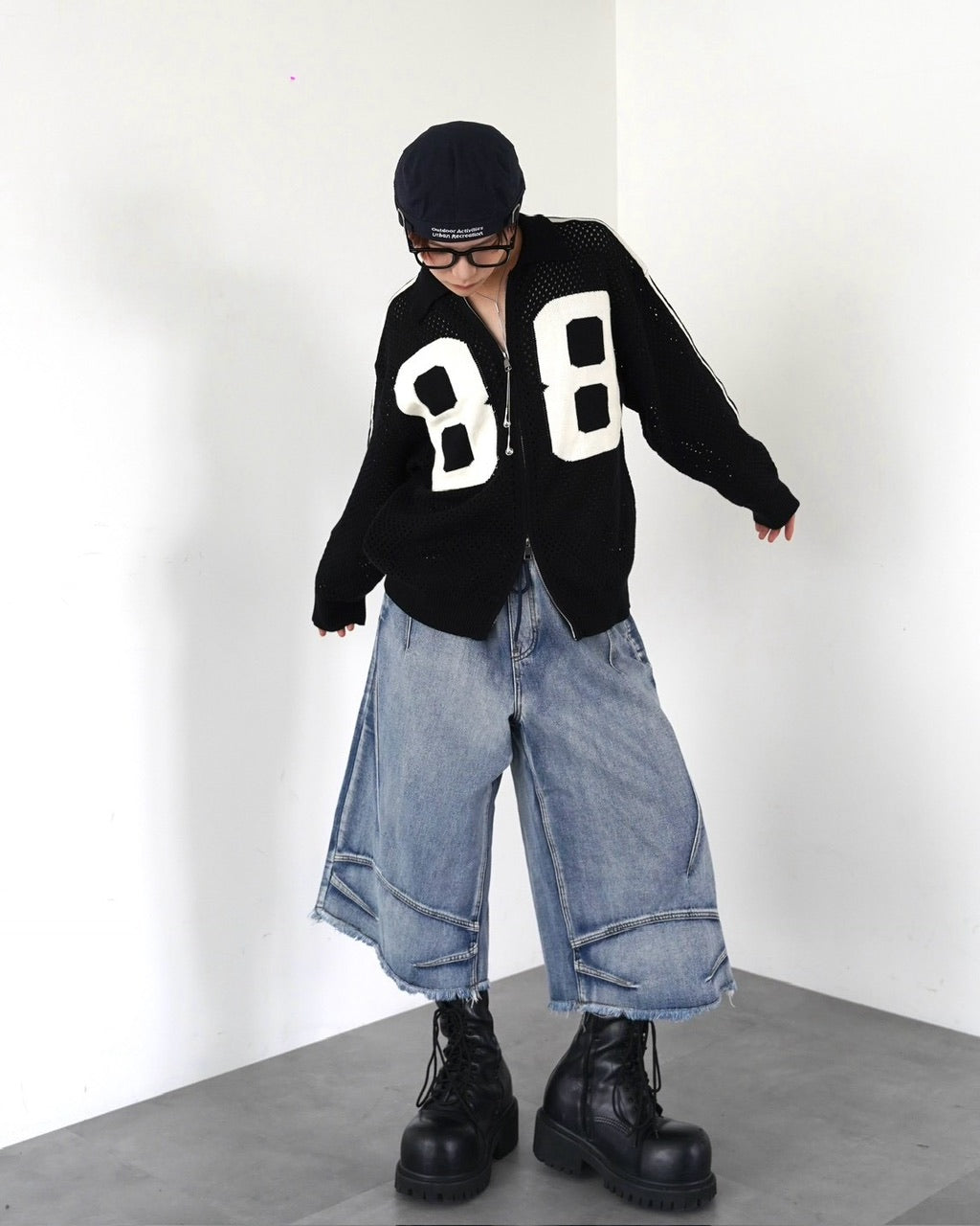 受注制【LUV CODE】max wide bermuda pants (2color)