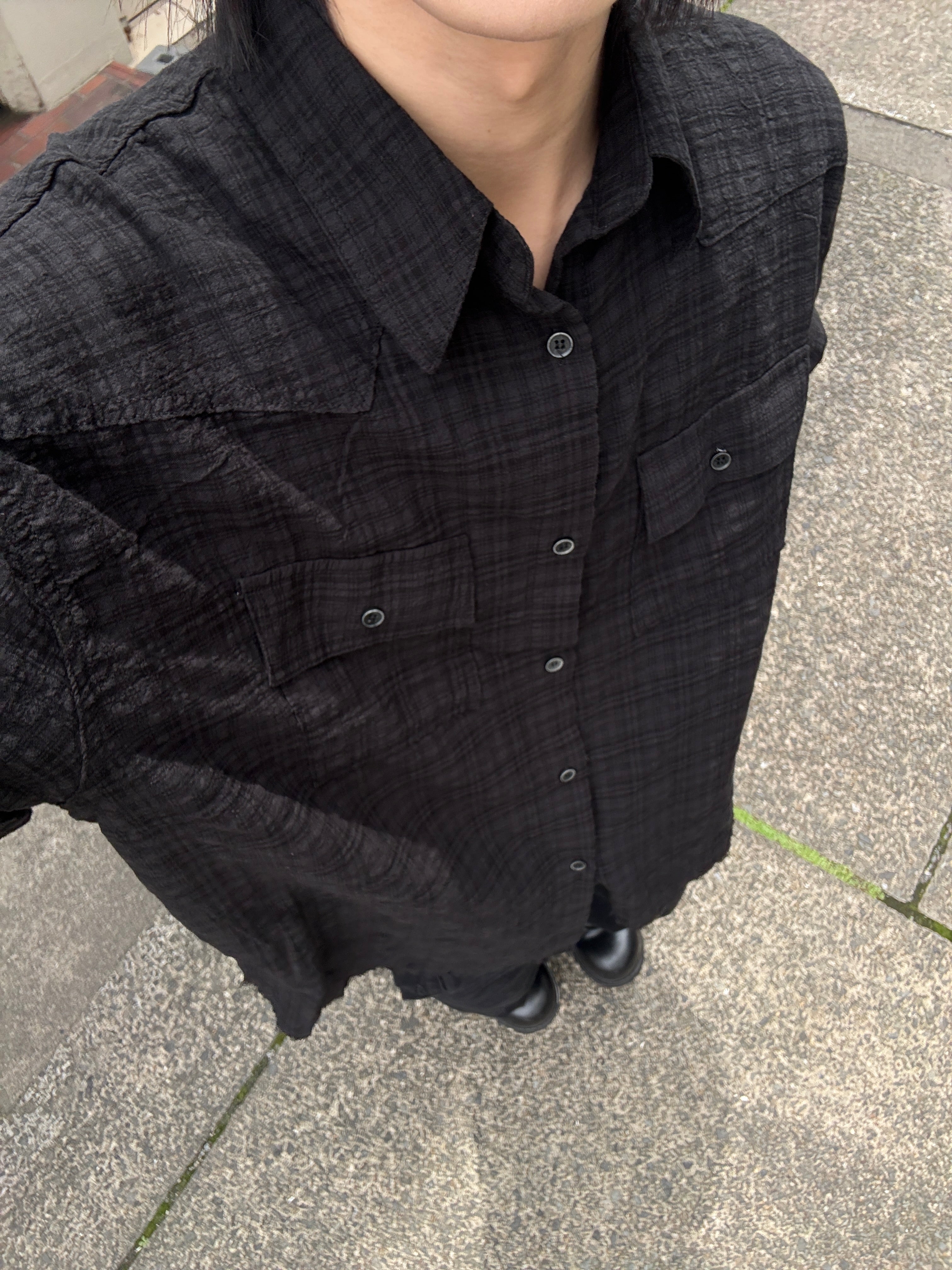 受注制【youll】Cut off half sleeve check shirt (3color)