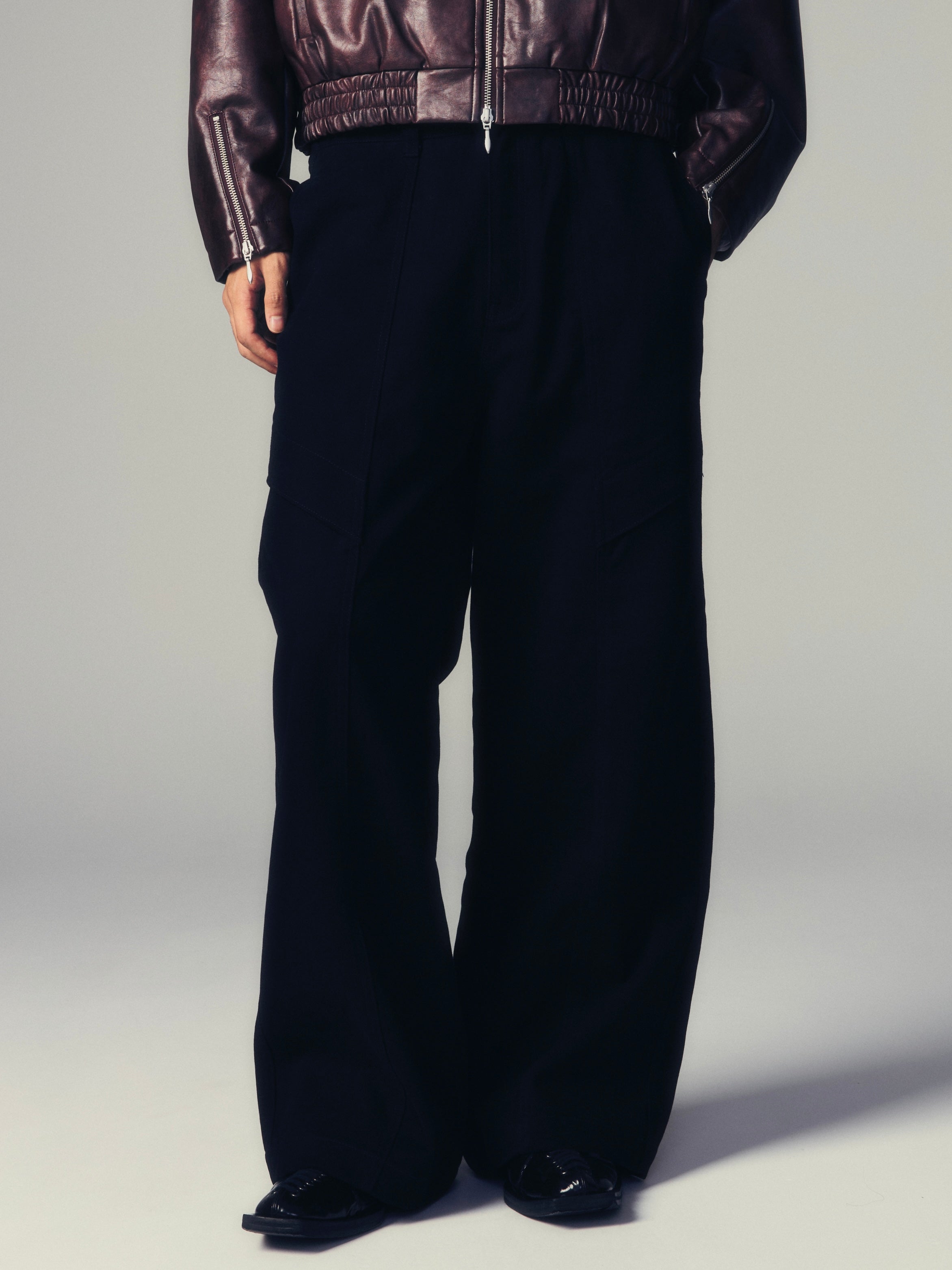 【CS】cotton wide twill pants