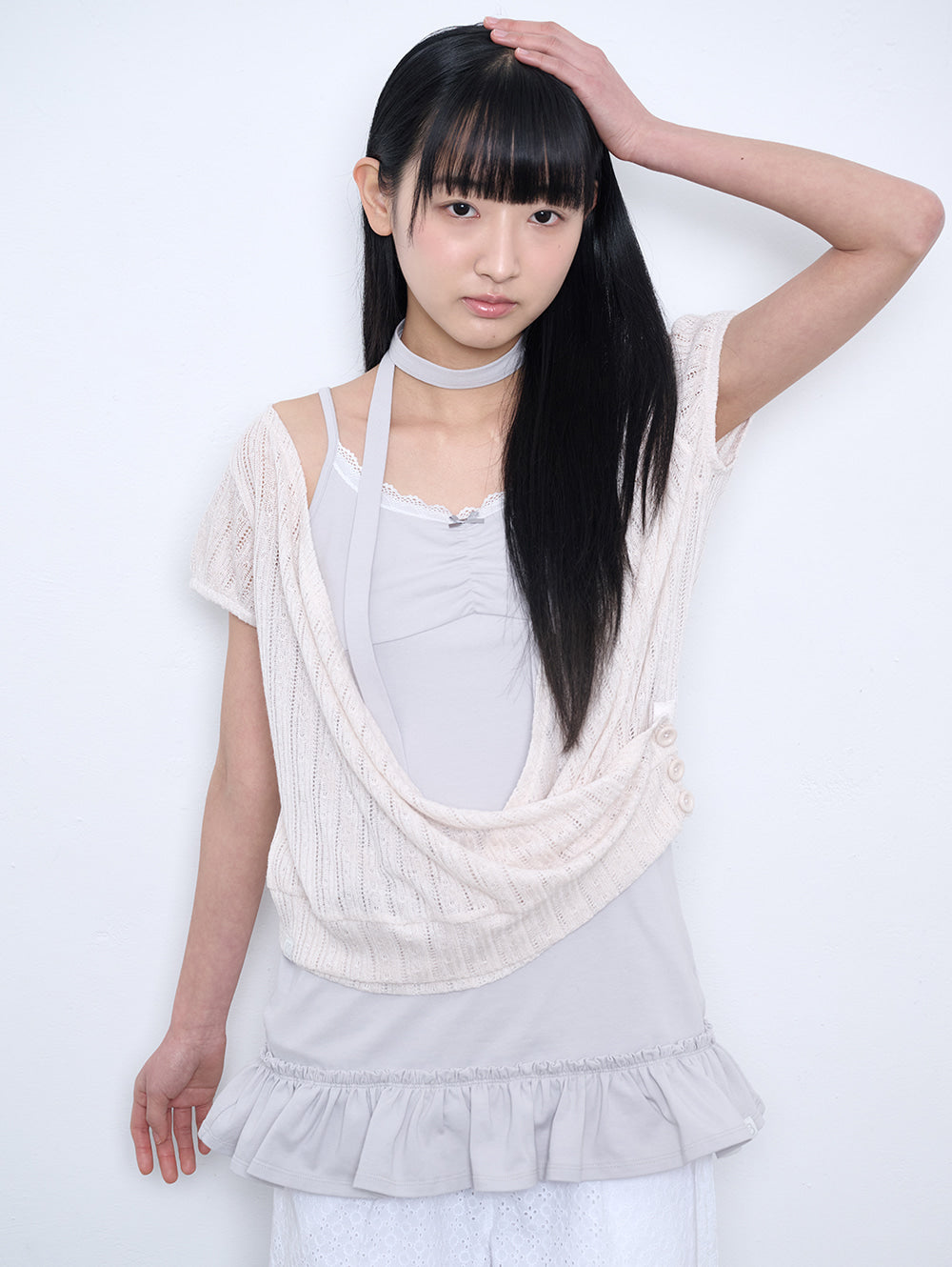 【TUOMIO】LIGHT LAYERED BOLERO