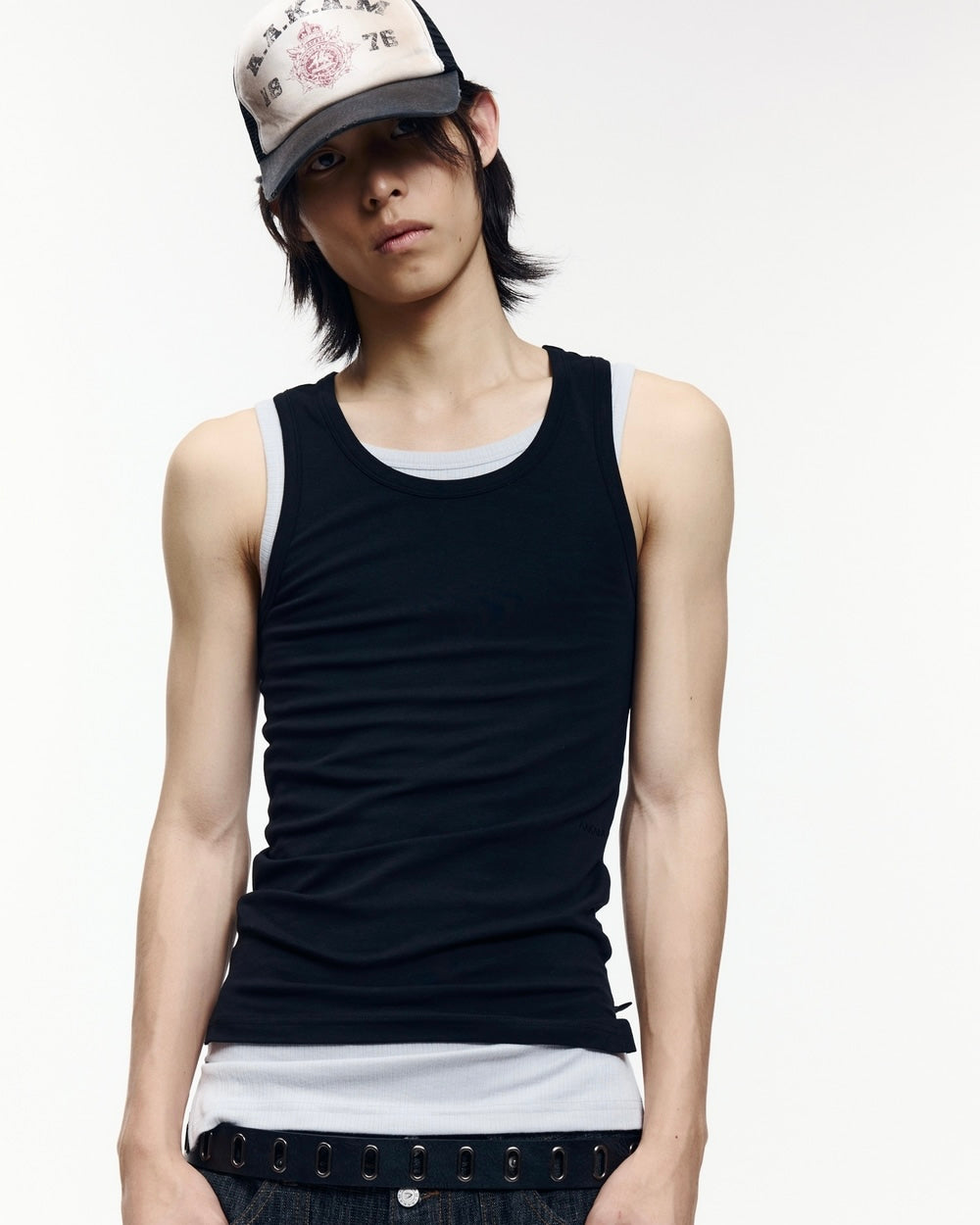 【AAKAM】Dirty Washed Trucker Cap