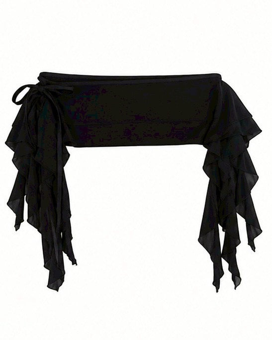 受注制【nmtc+】Sheer Chiffon Wrap Skirt (2color)
