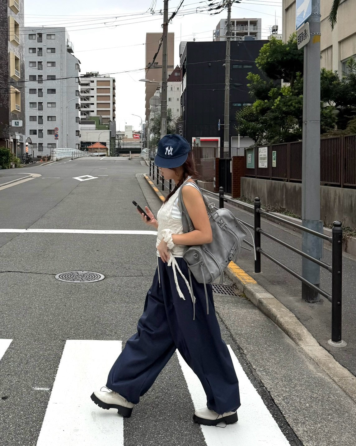 受注制【OaKS】city wrinkle bustier top (2color)