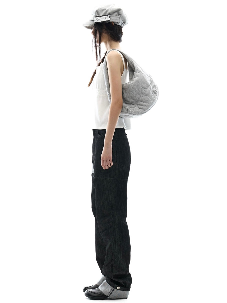 【OJOS】Metal Denim Pants