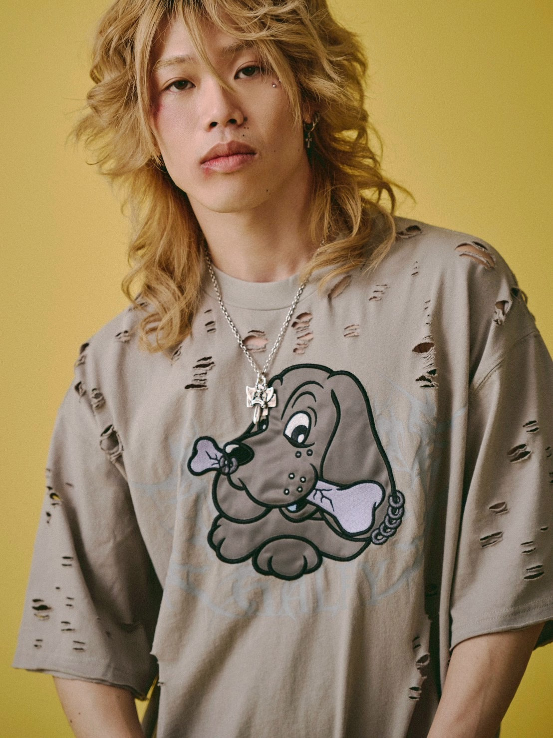 【GALFY】病みに溶かされし大ダメージTシャツ