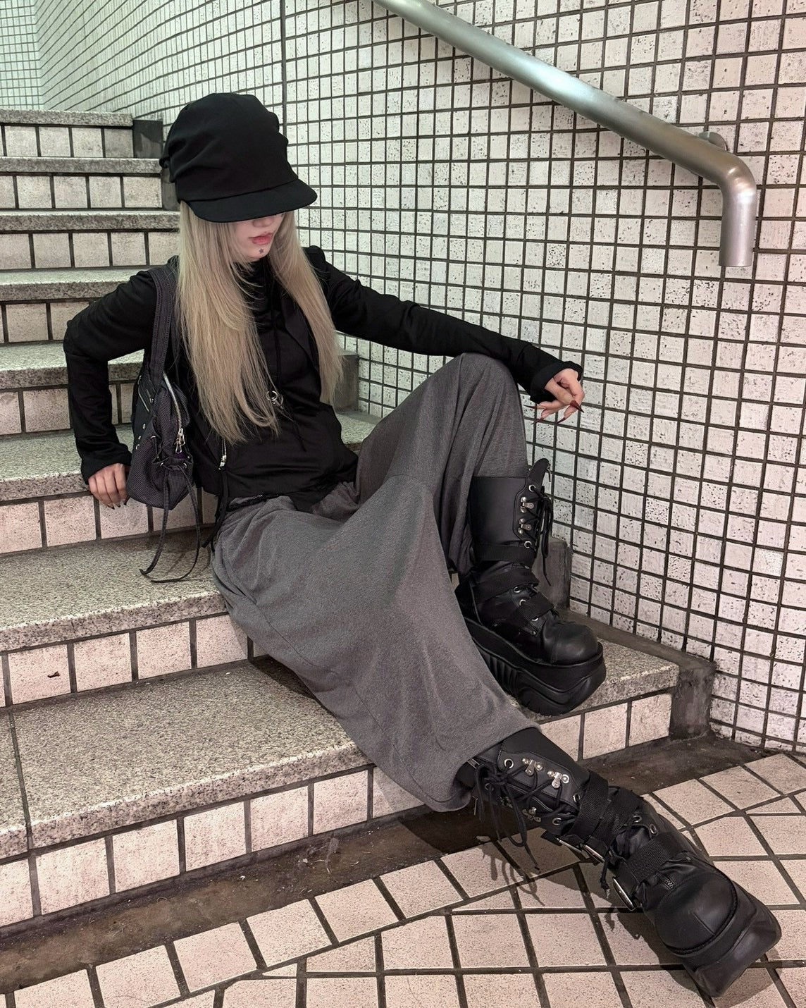 受注制【nmtc+】sweat sarouel pants (3color)