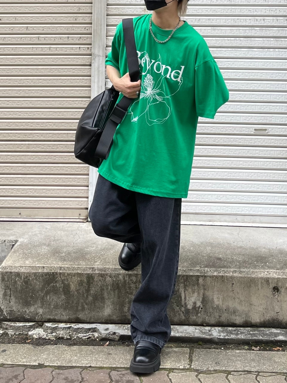 受注制【Chikashitsu +】super wide denim pants (4color)