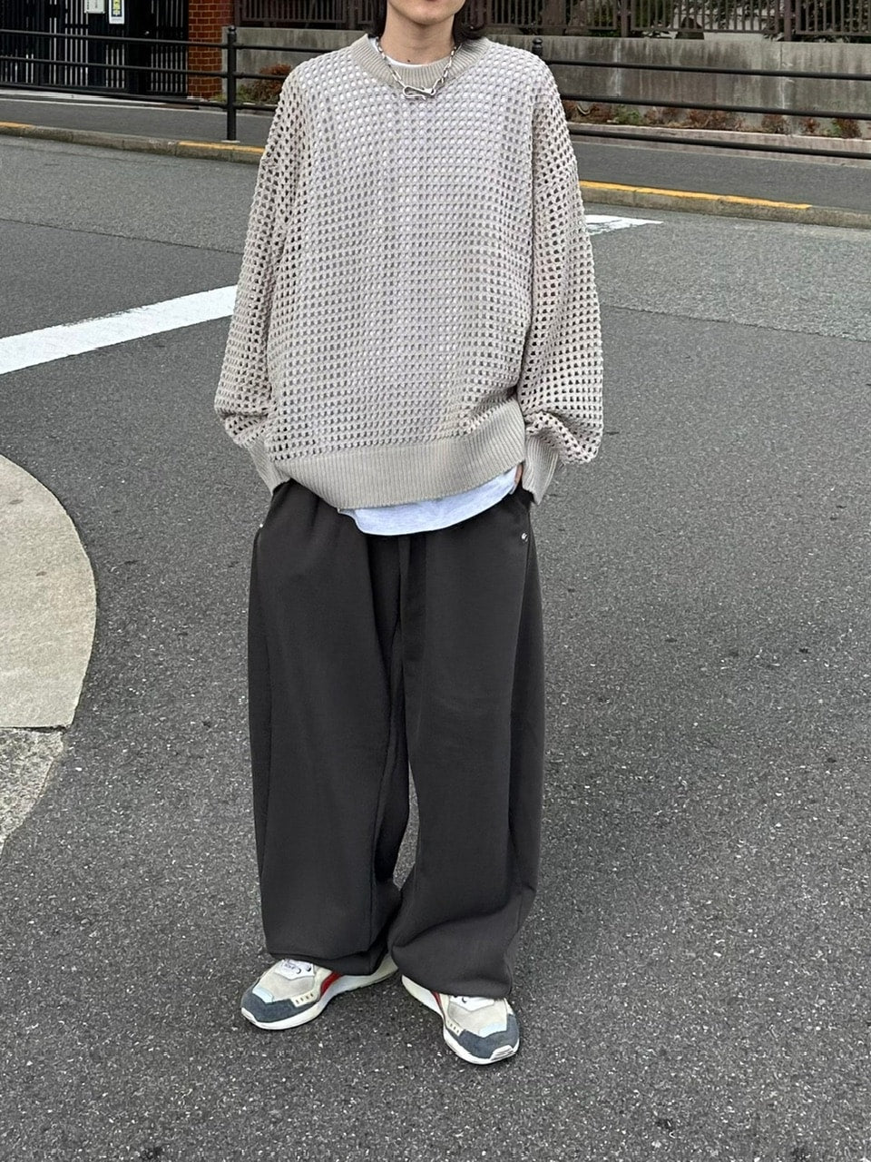 受注制【Chikashitsu +】lib mesh knit (3color) – PRESSING WEB SHOP